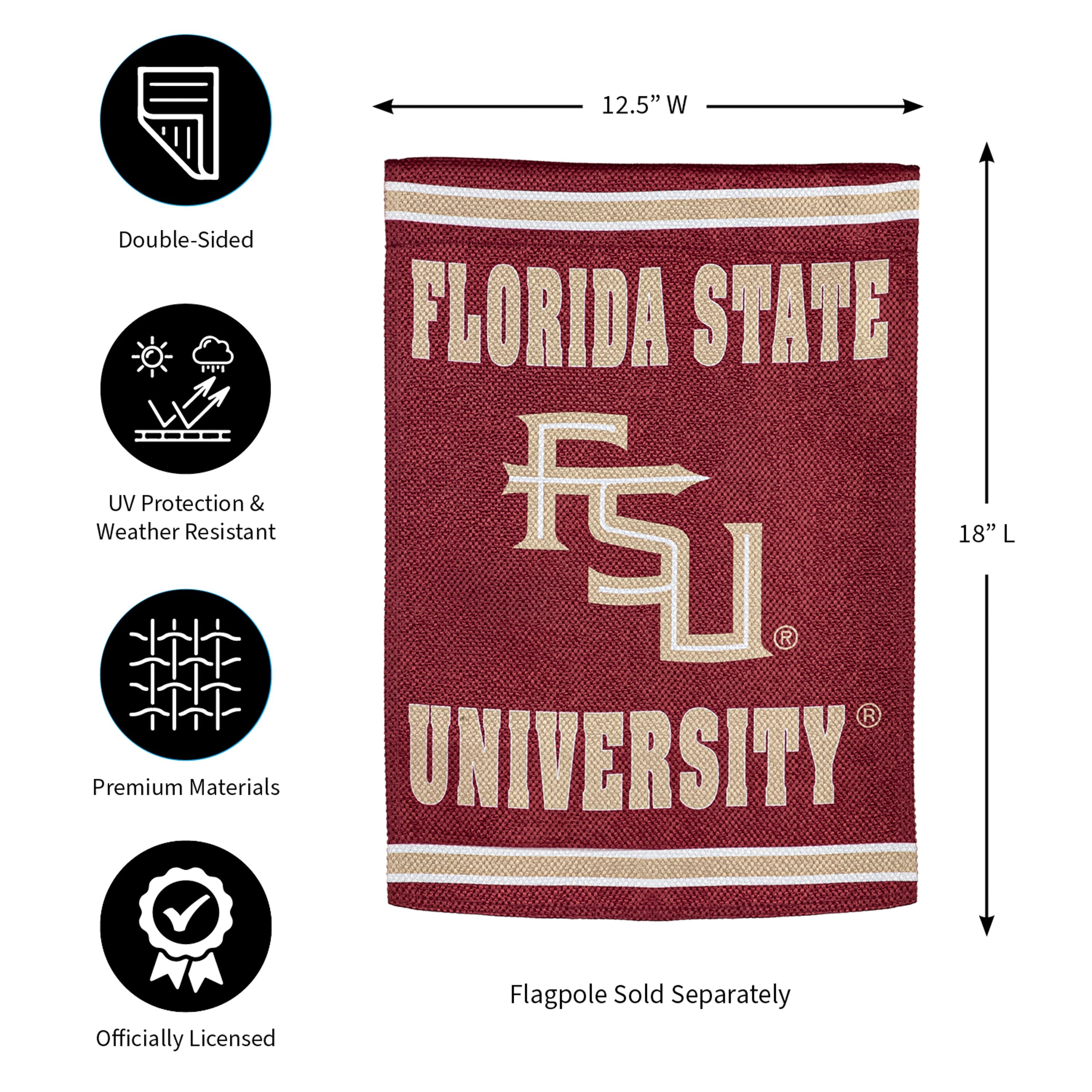 Embossed Suede Flag, GDN Size, Florida State University