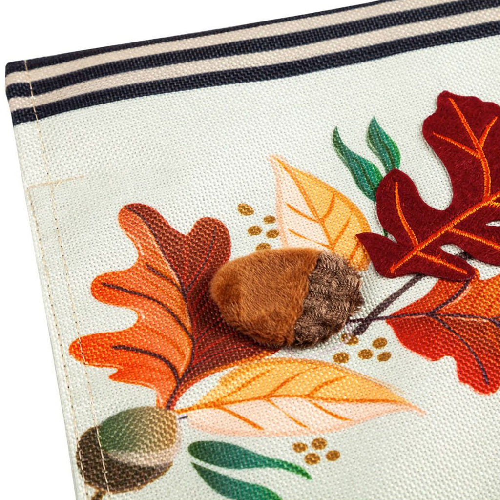 Count Your Blessings Garden Burlap Flag