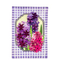 Spring Hyacinths Garden Applique Flag