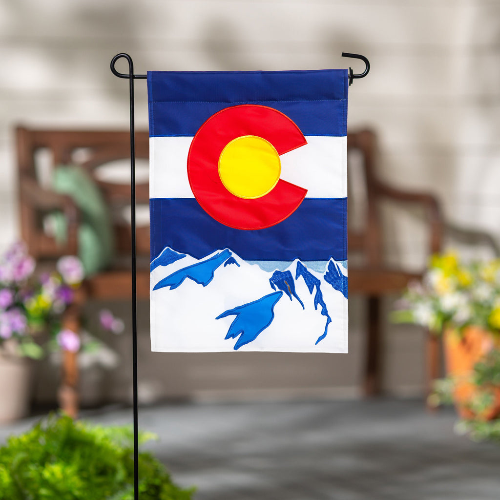 Colorado State Garden Applique Flag