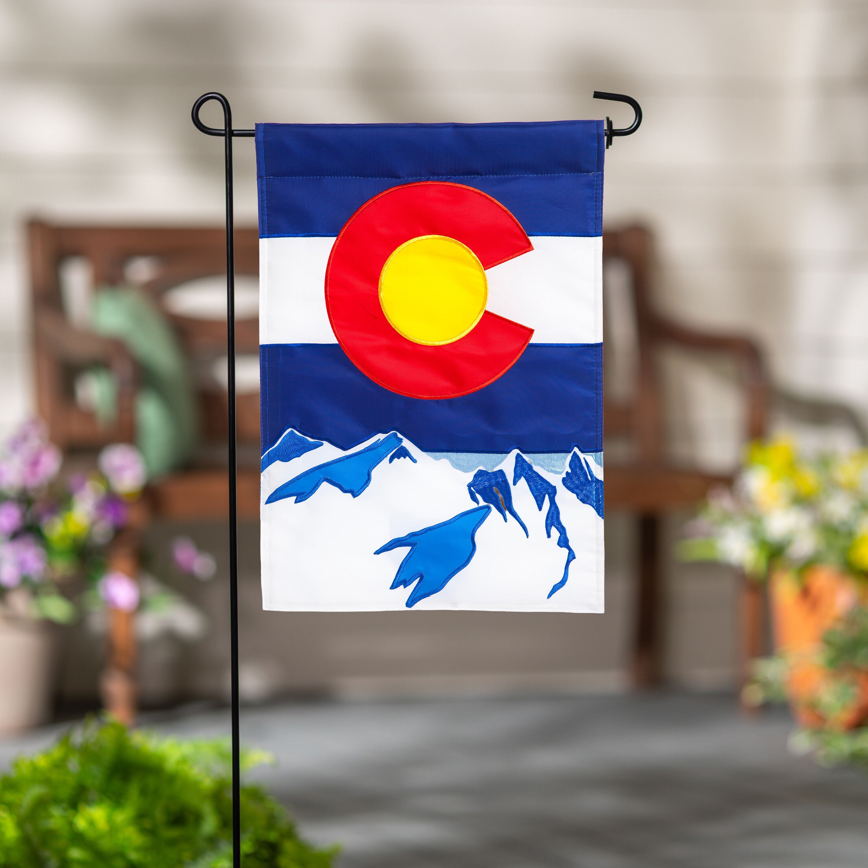 Colorado State Garden Applique Flag