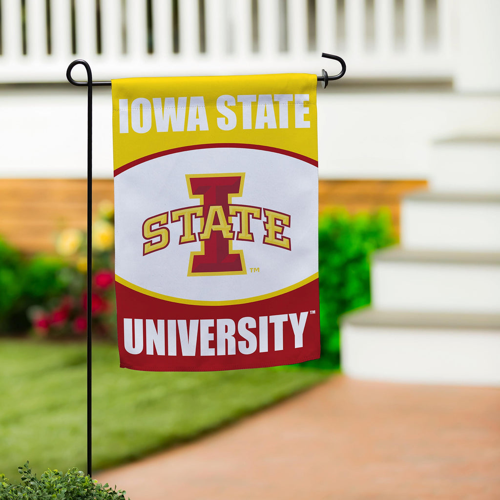 Iowa State University Suede Garden Flag