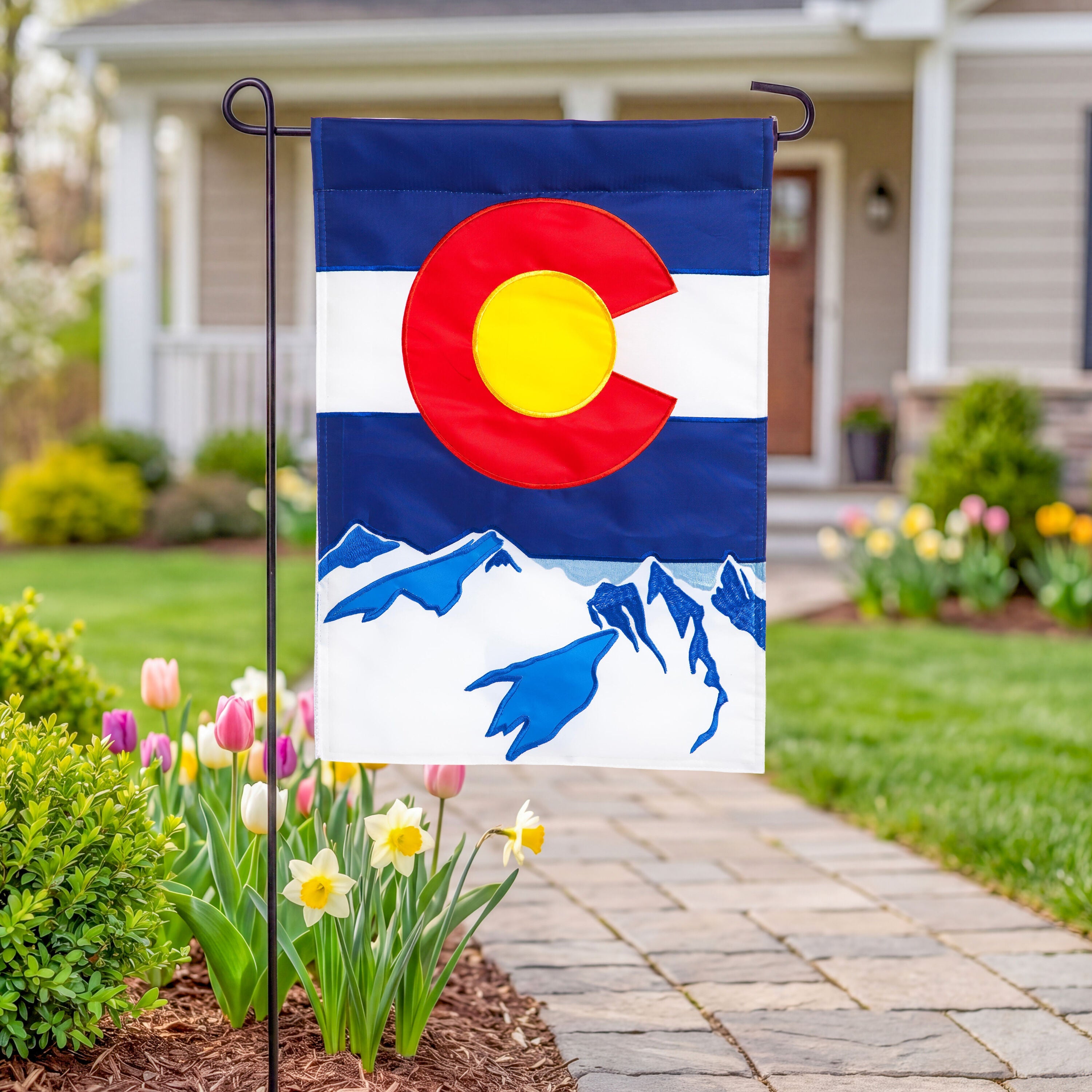 Colorado State Garden Applique Flag