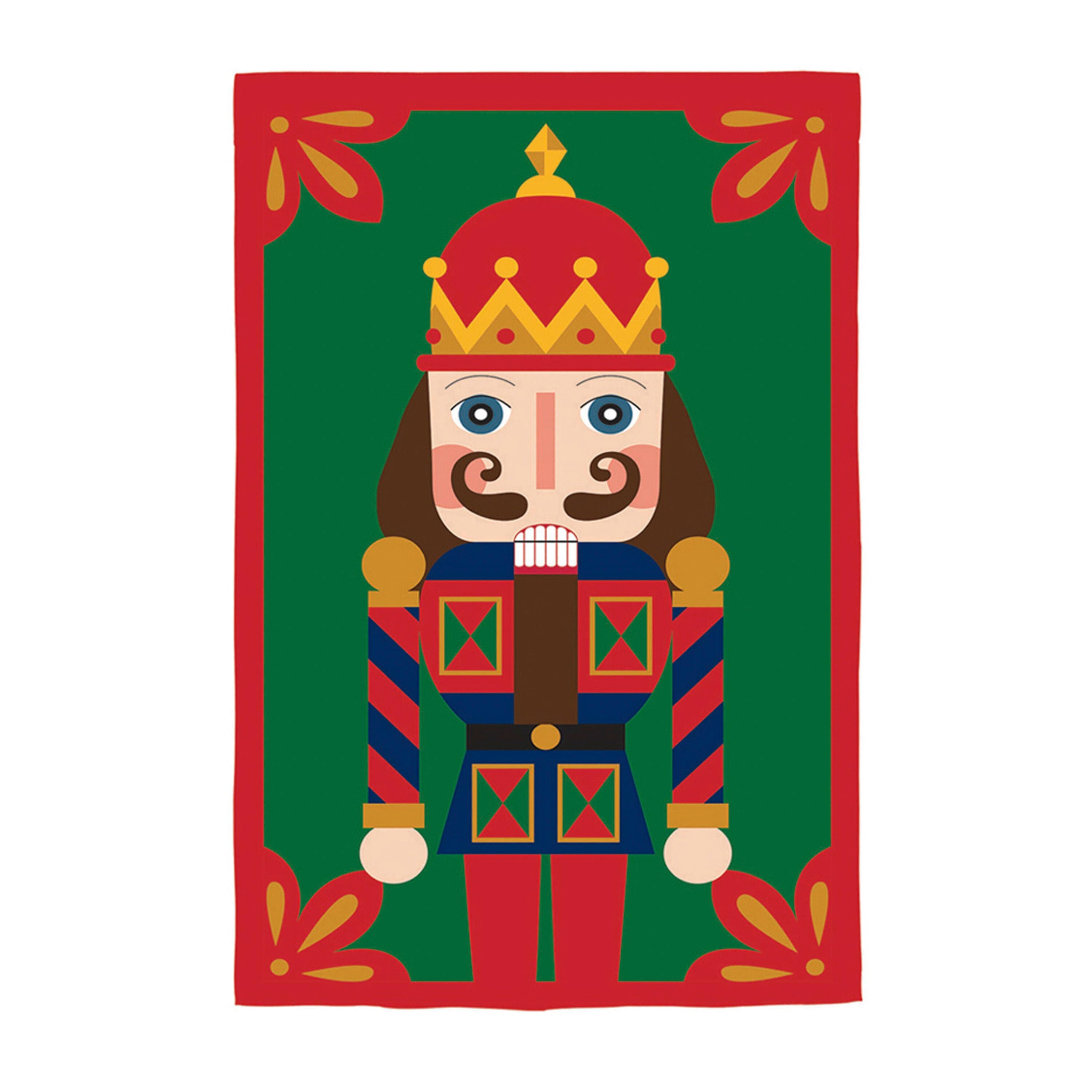 Nutcracker Applique House Flag