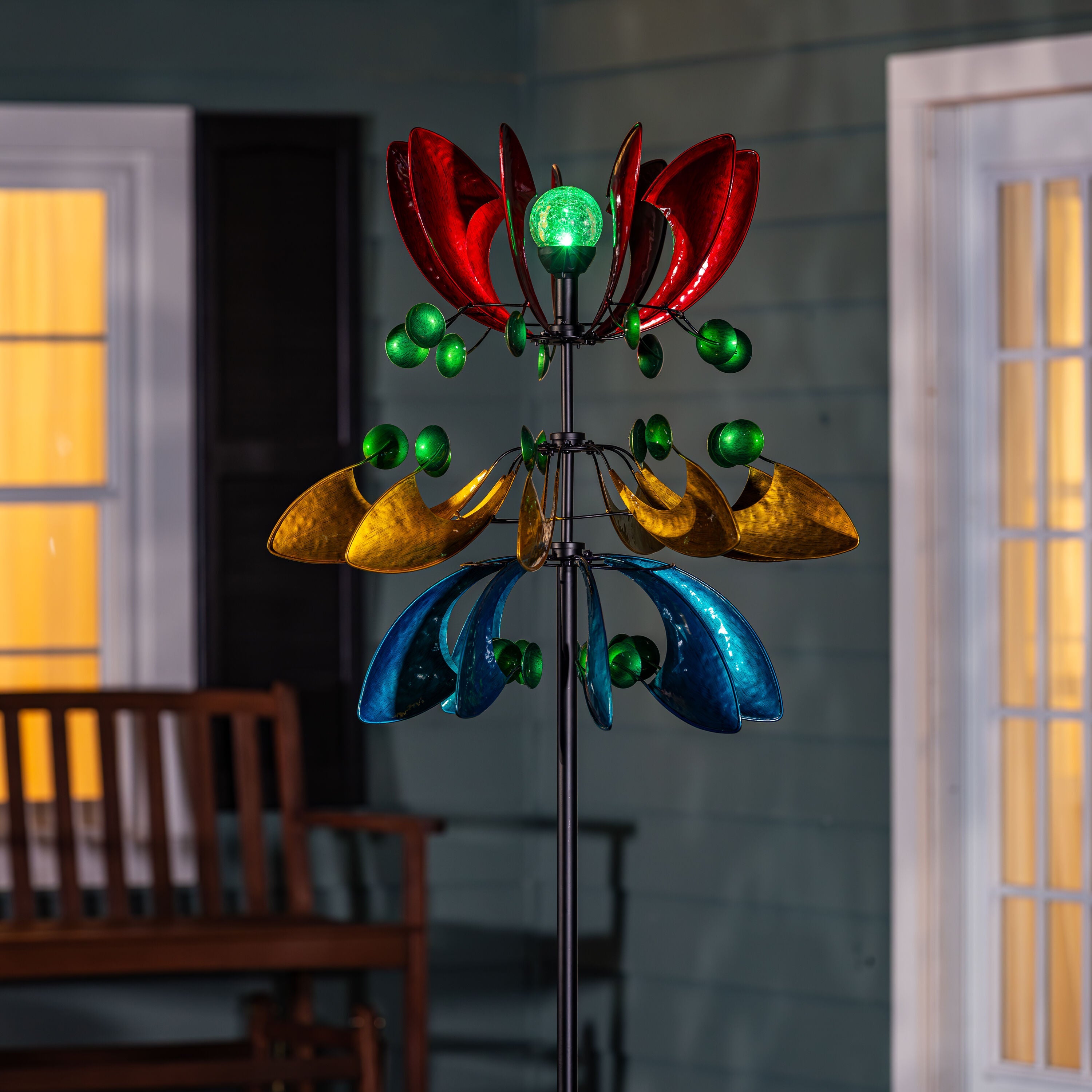 Colorful Solar Wind Spinner 85"H