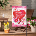 Happy Valentine’s Day Heart Applique Garden Flag