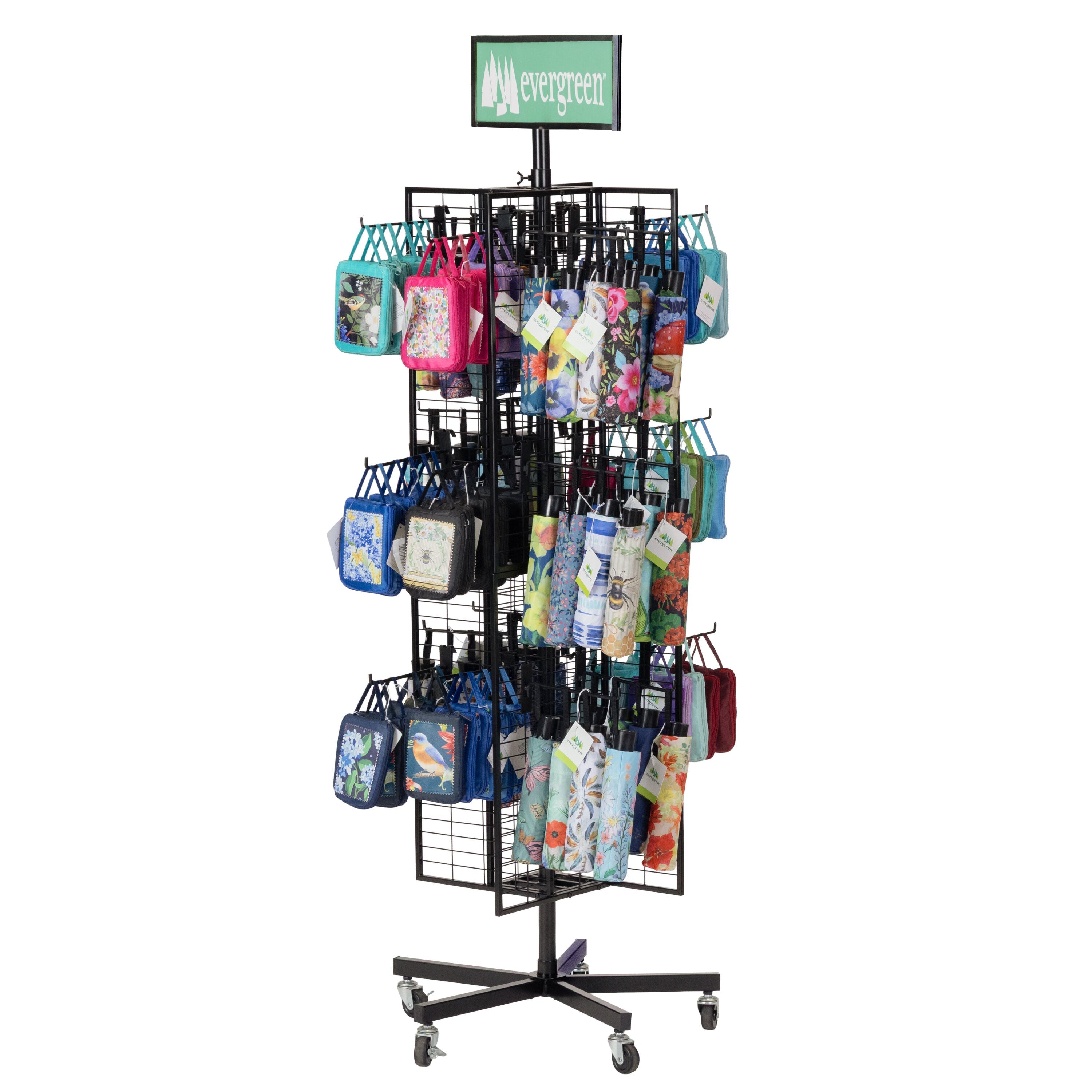 Flag Grid Display with Pinwheel Holder