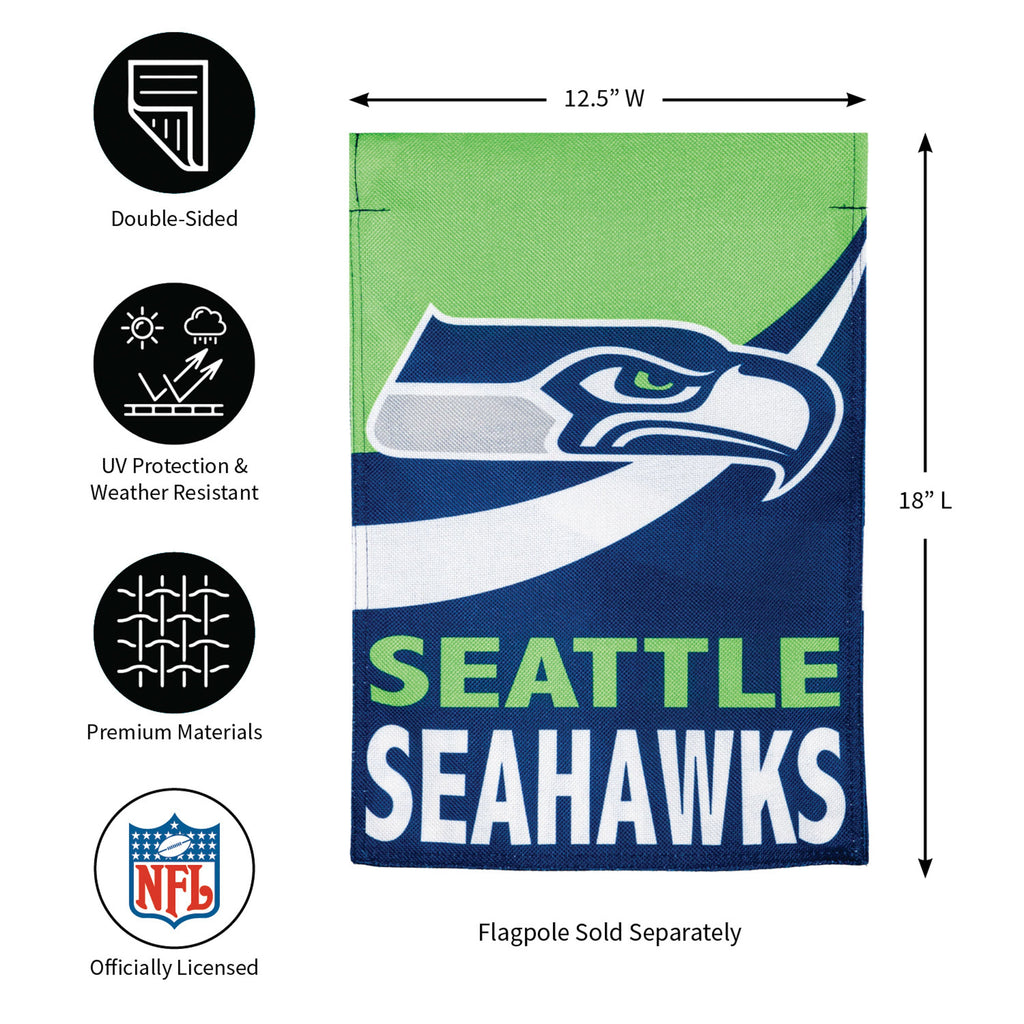 Flag, DS Burlap, Garden, Seattle Seahawks