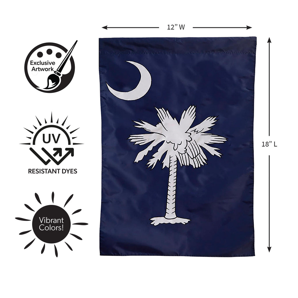 South Carolina Garden Applique Flag