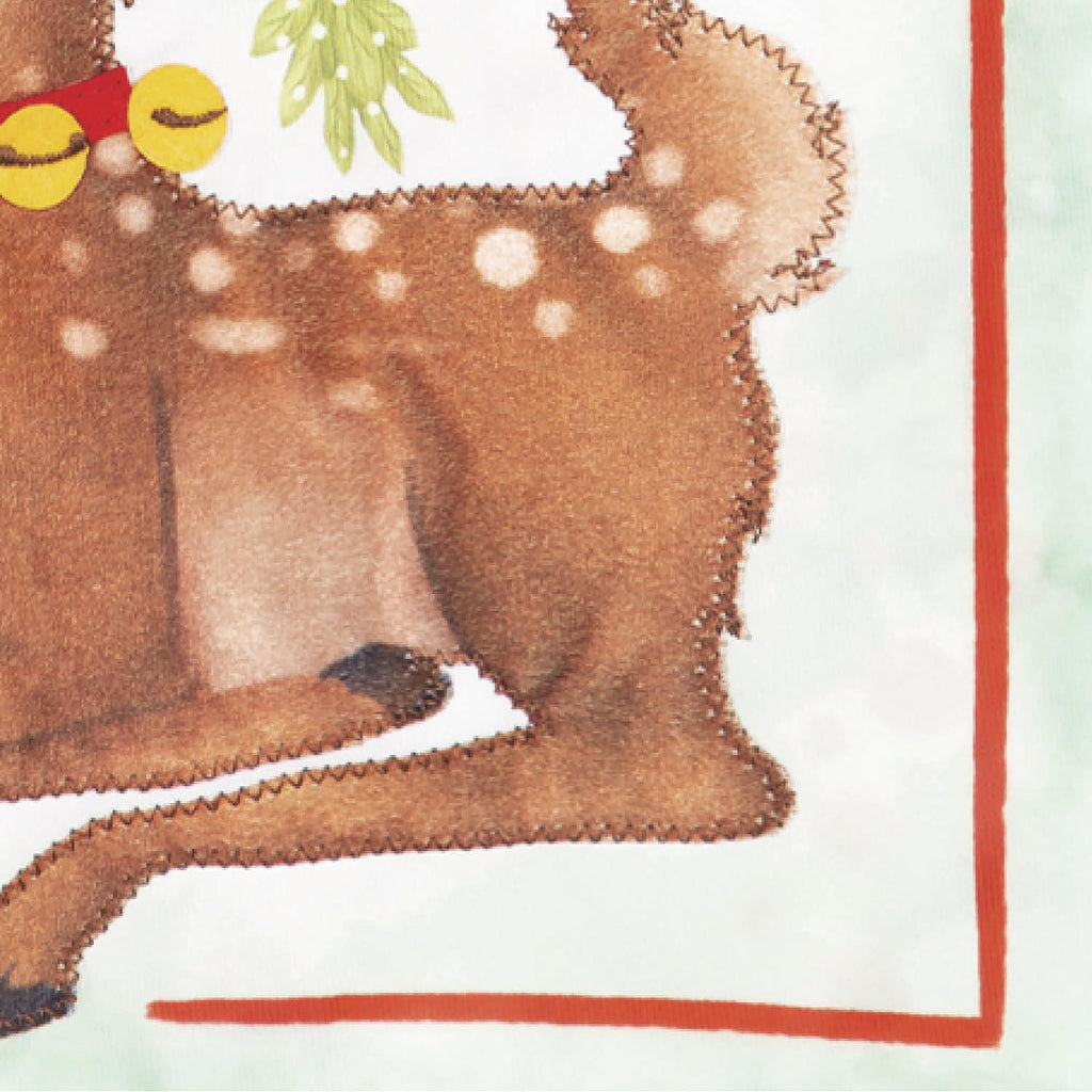 Seasons Greetings Applique Garden Flag