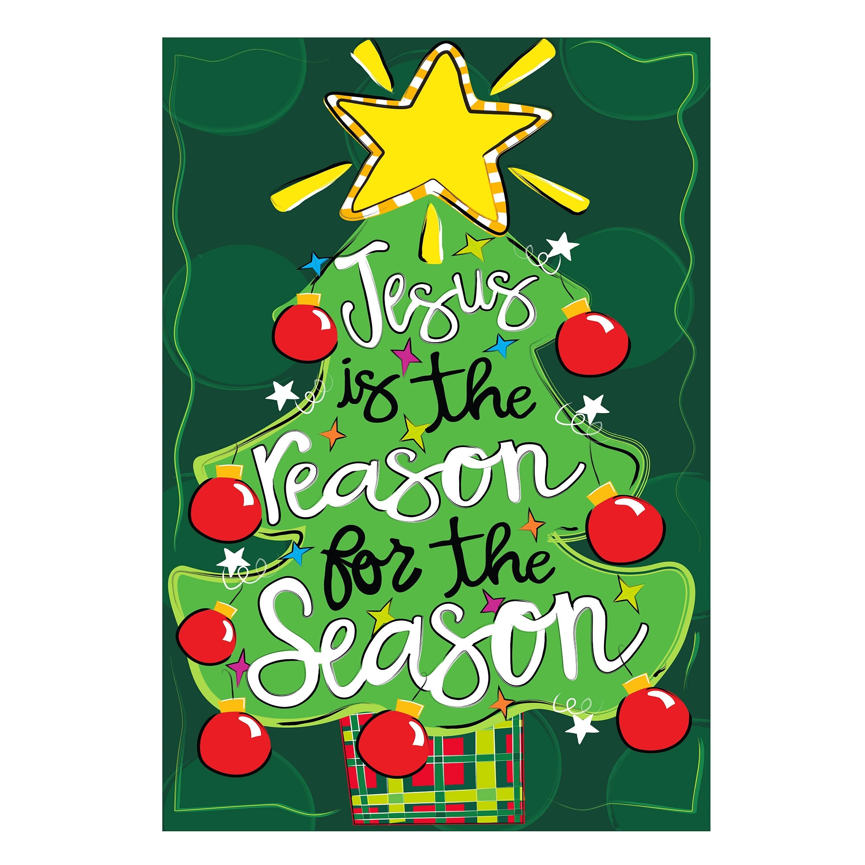 Jesus Is The Reason Applique House Flag