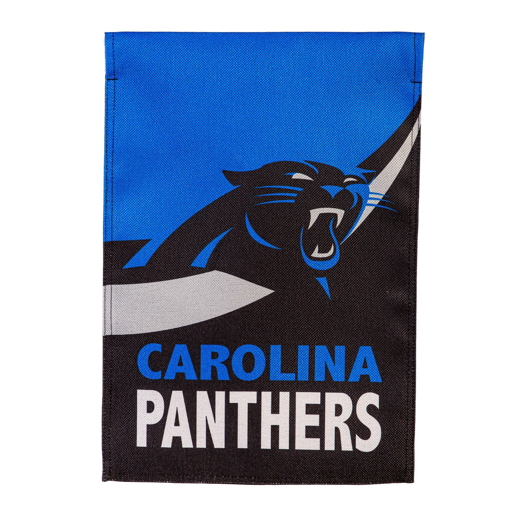 Carolina Panthers Burlap Flag GDN Size
