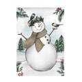 Snowman Applique Garden Flag