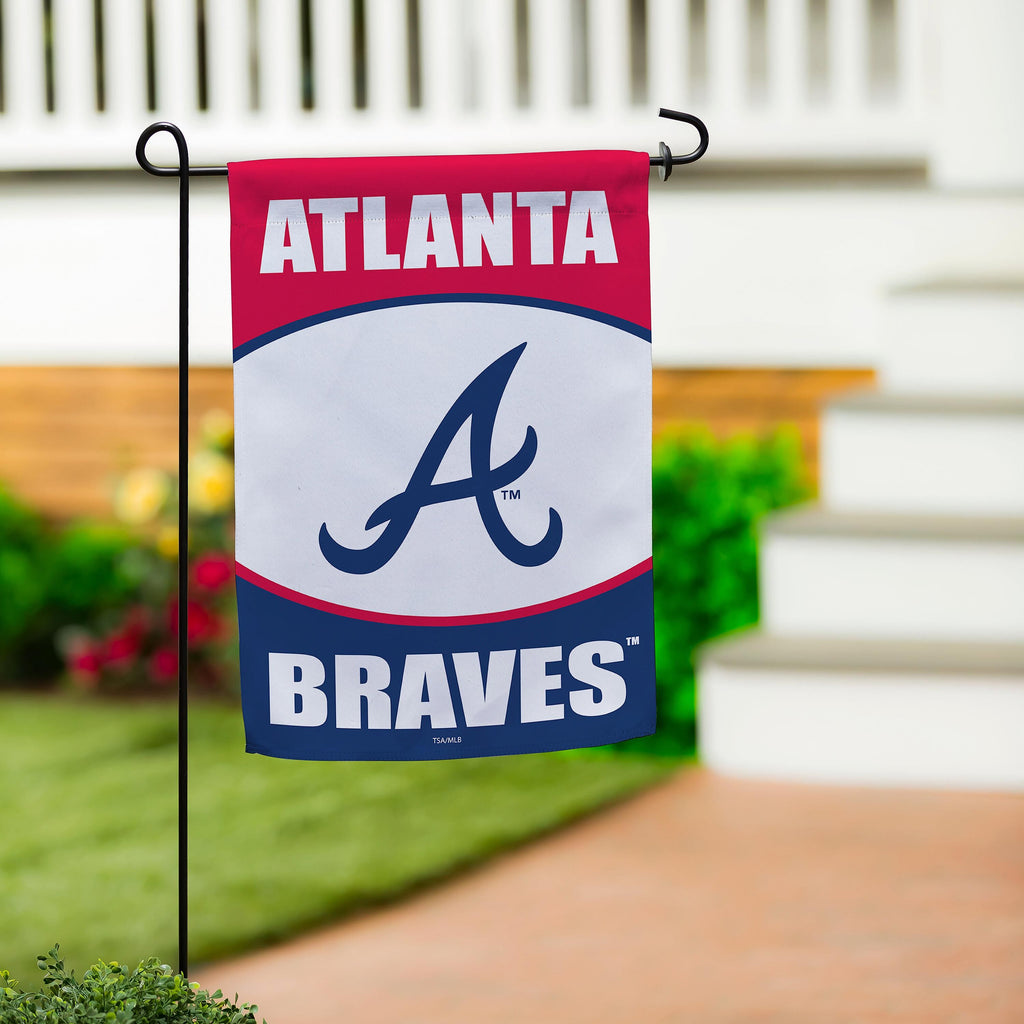 Atlanta Braves Suede Garden Flag