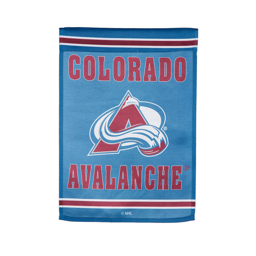 Embossed Suede Flag, GDN Size, Colorado Avalanche