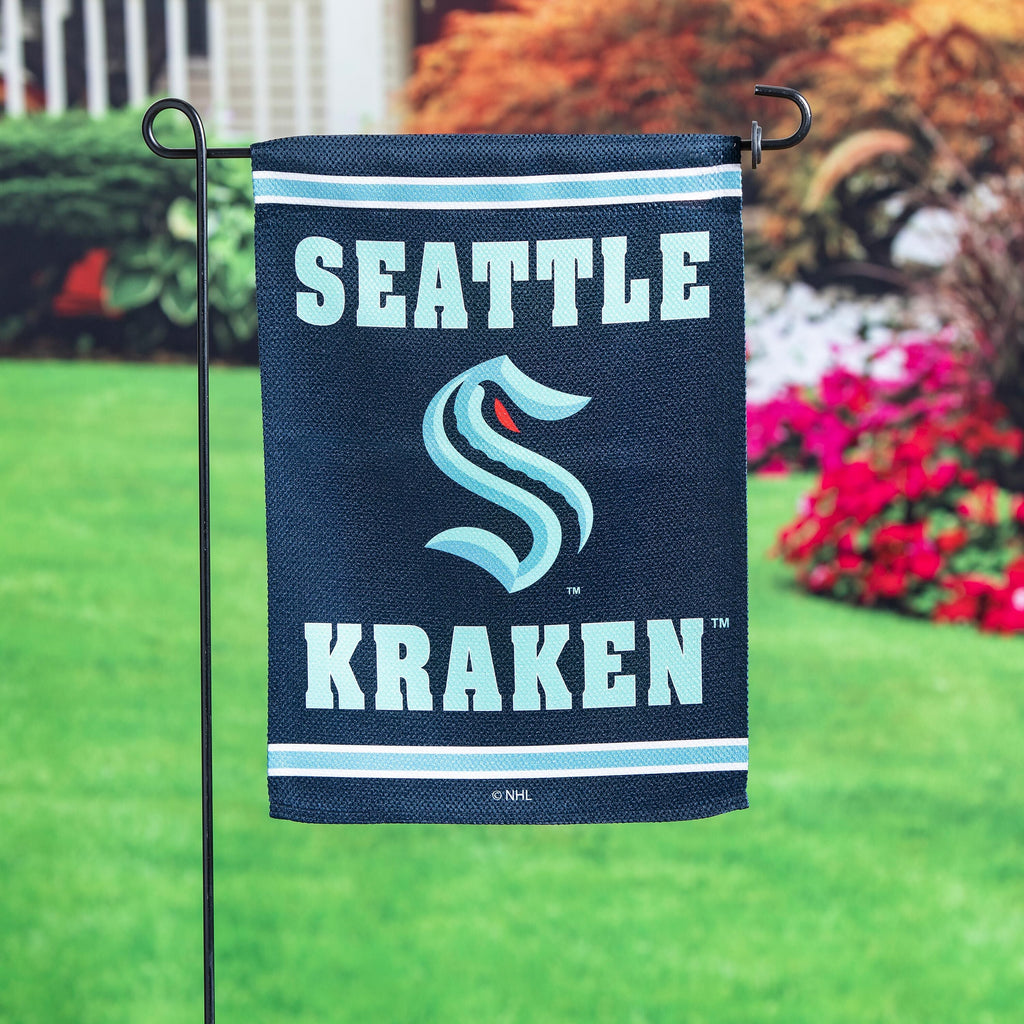 Embossed Suede Flag, GDN Size, Seattle Kraken