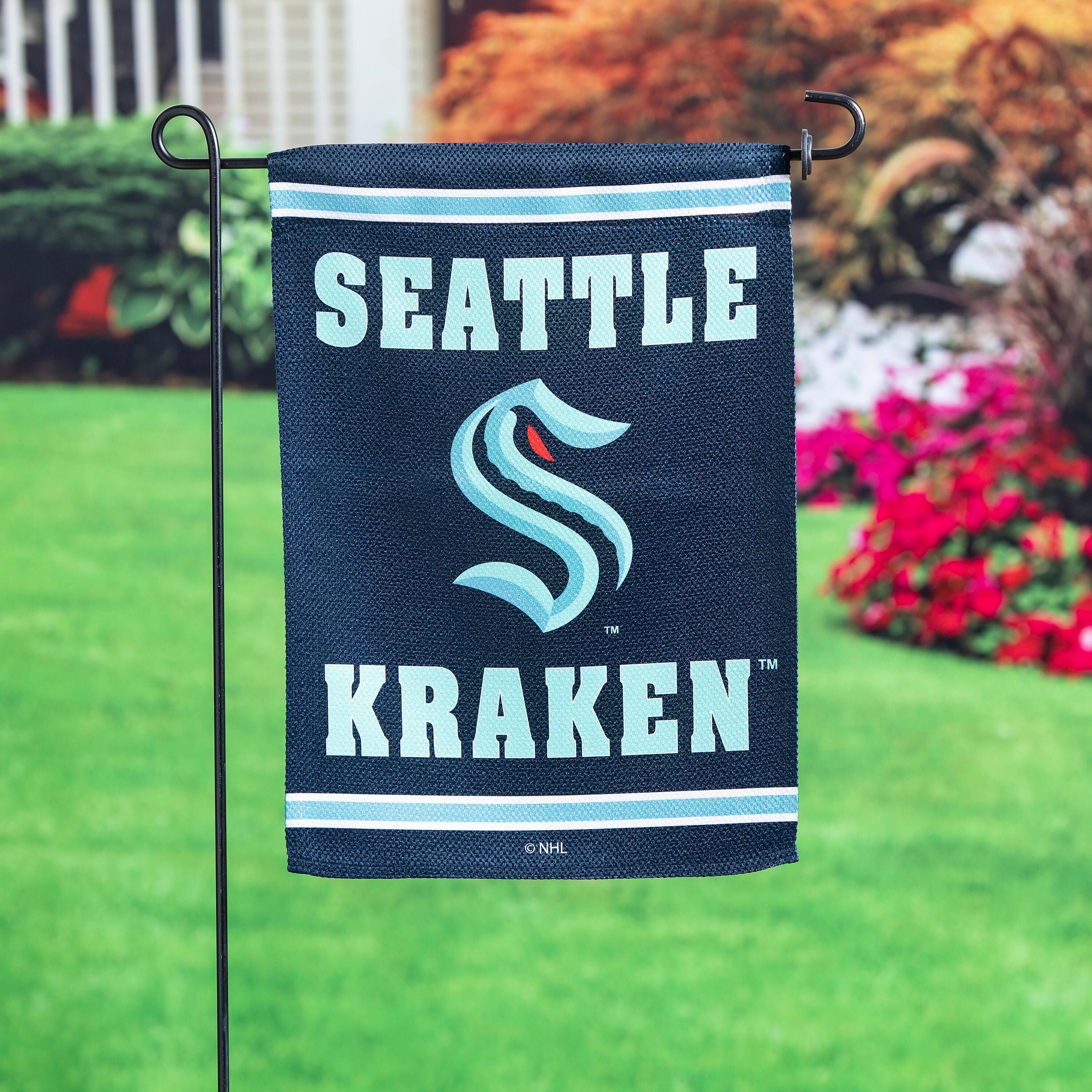 Embossed Suede Flag, GDN Size, Seattle Kraken