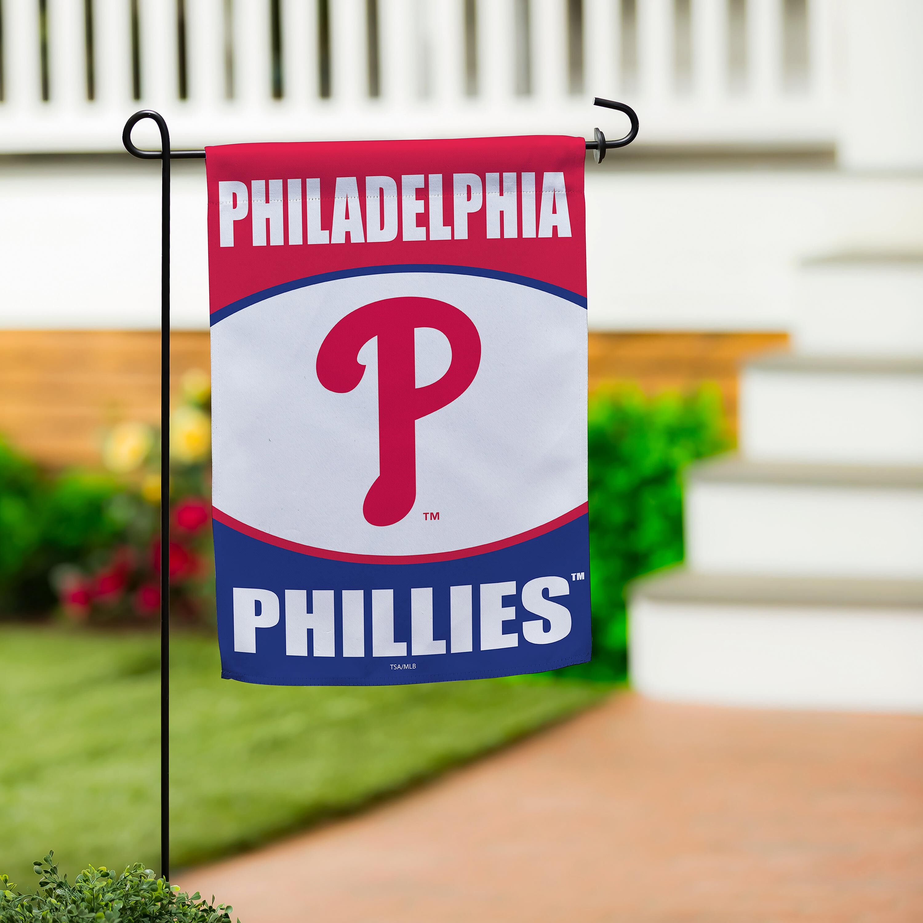 Philadelphia Phillies Suede Garden Flag