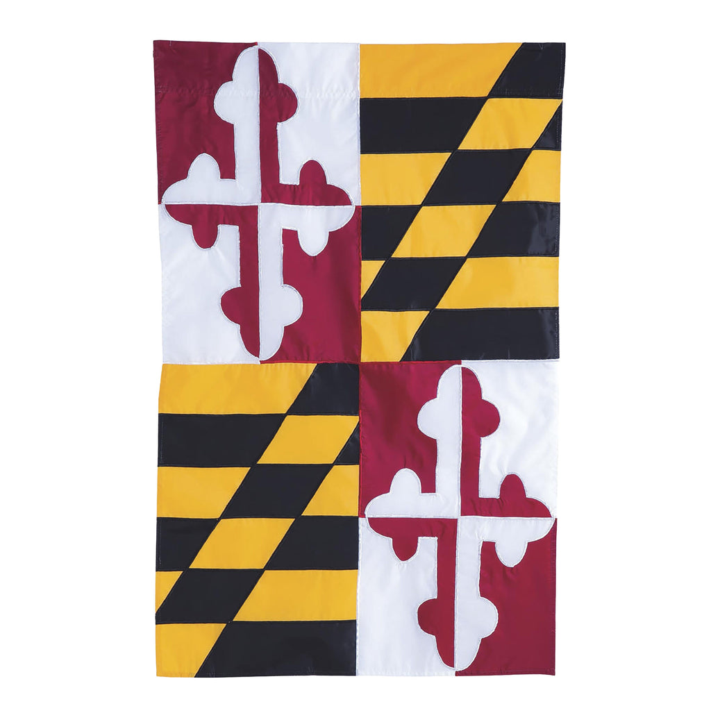 Maryland State Flag Garden Applique Flag