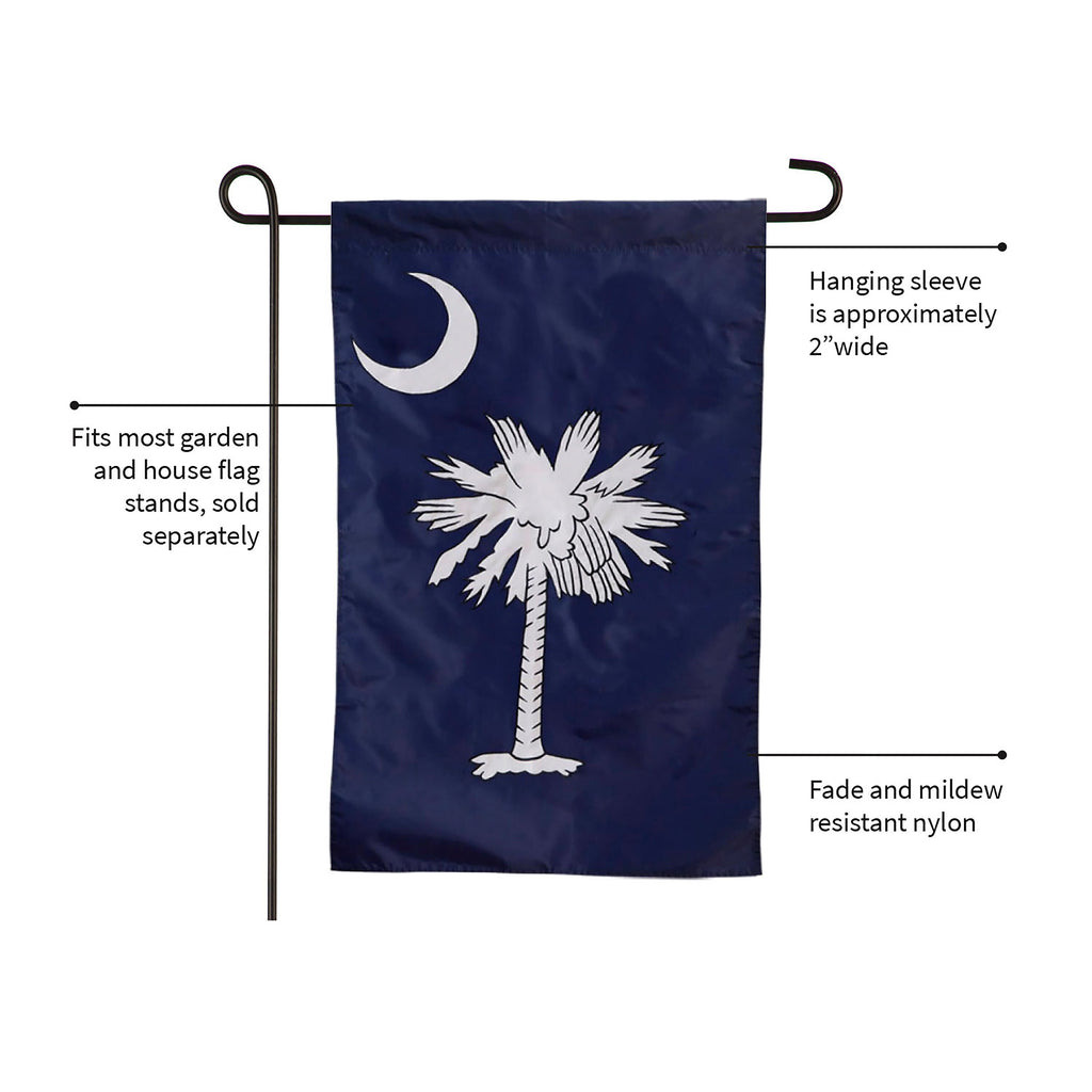 South Carolina Garden Applique Flag