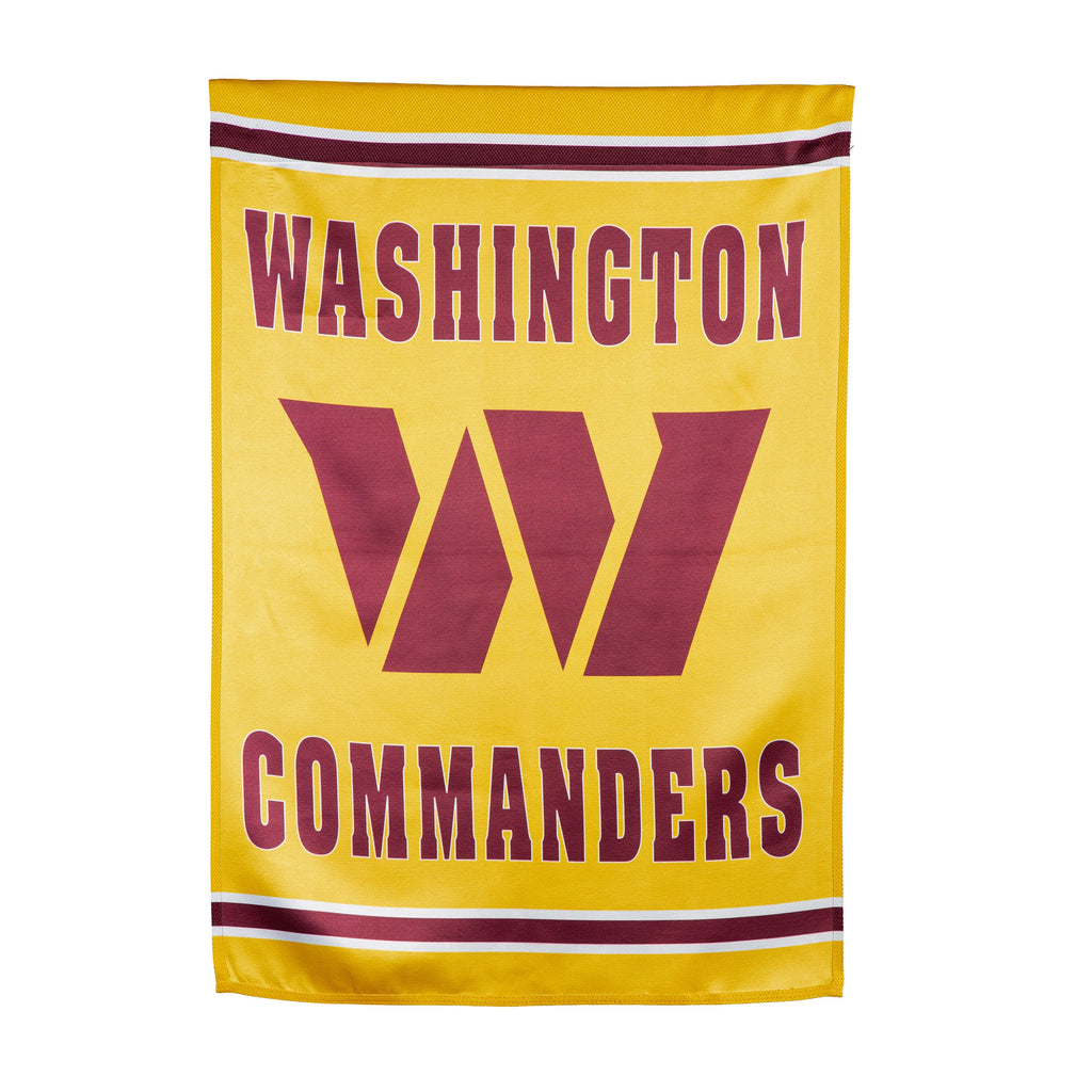 Embossed Suede Flag, House Size, Washington Commanders