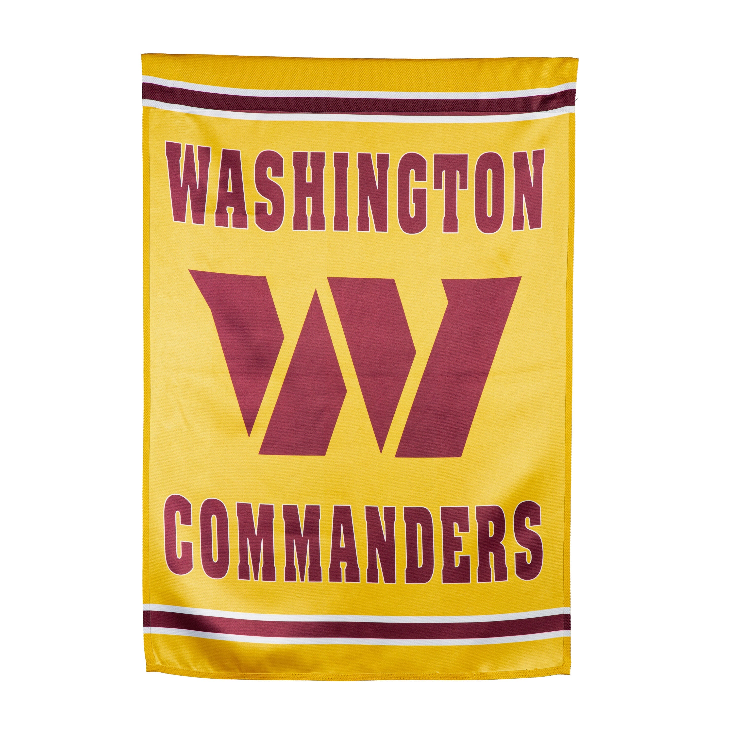 Embossed Suede Flag, House Size, Washington Commanders