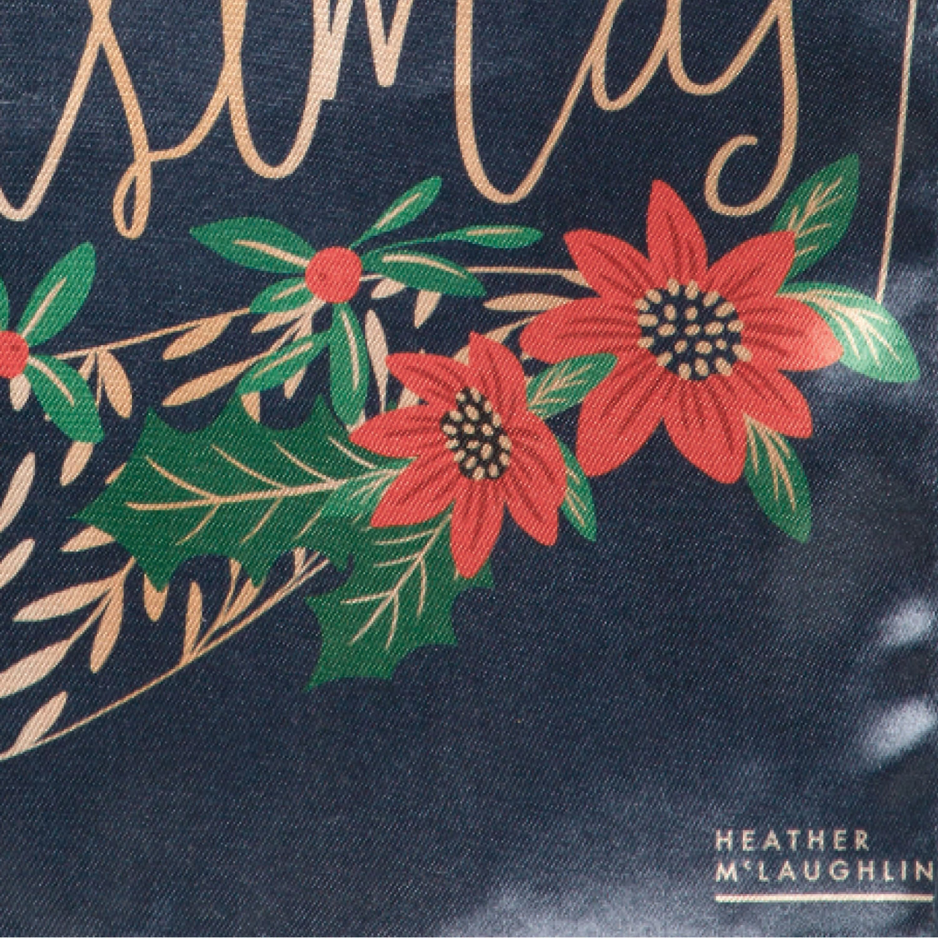 Merry Christmas Lustre Garden Flag