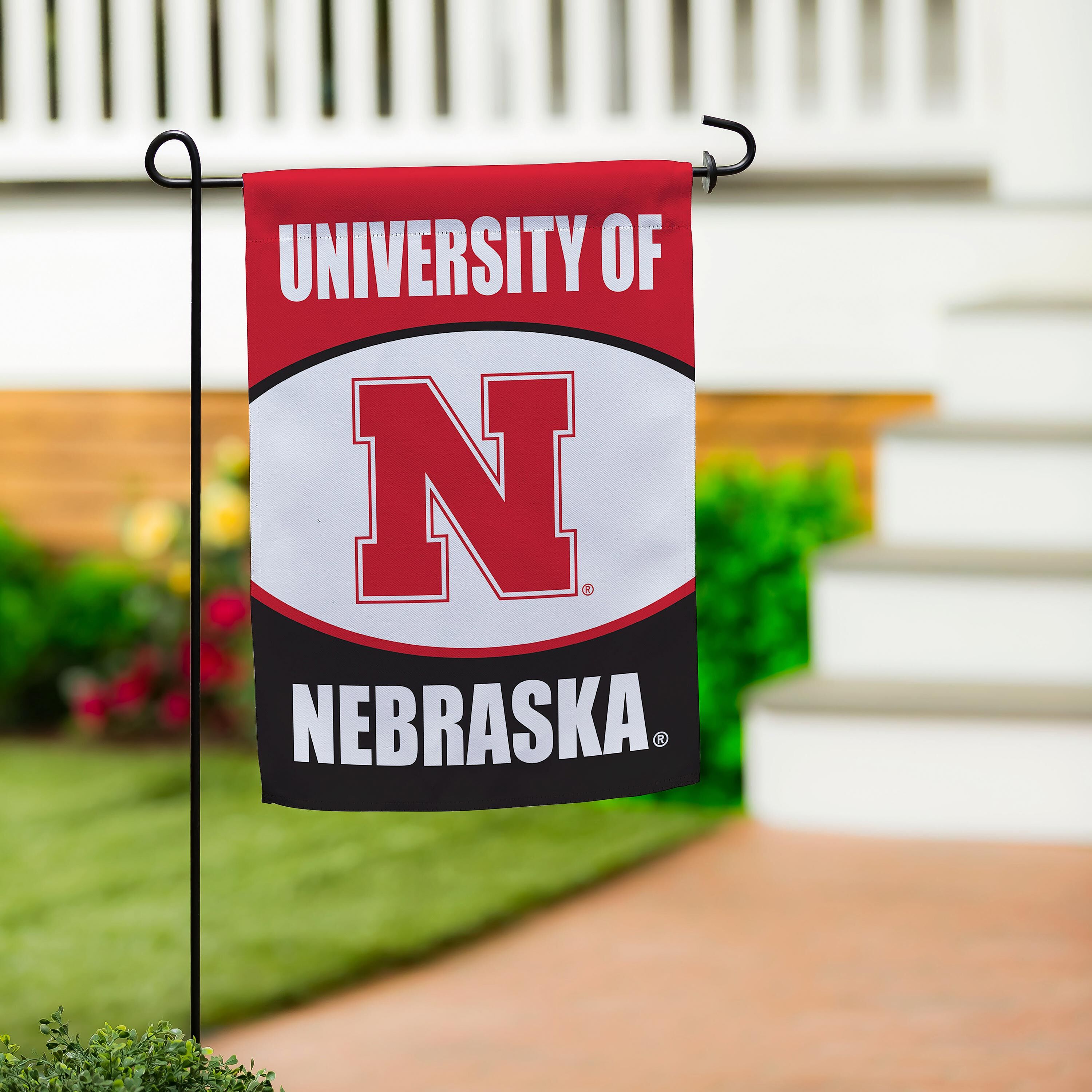 University of Nebraska Suede Garden Flag