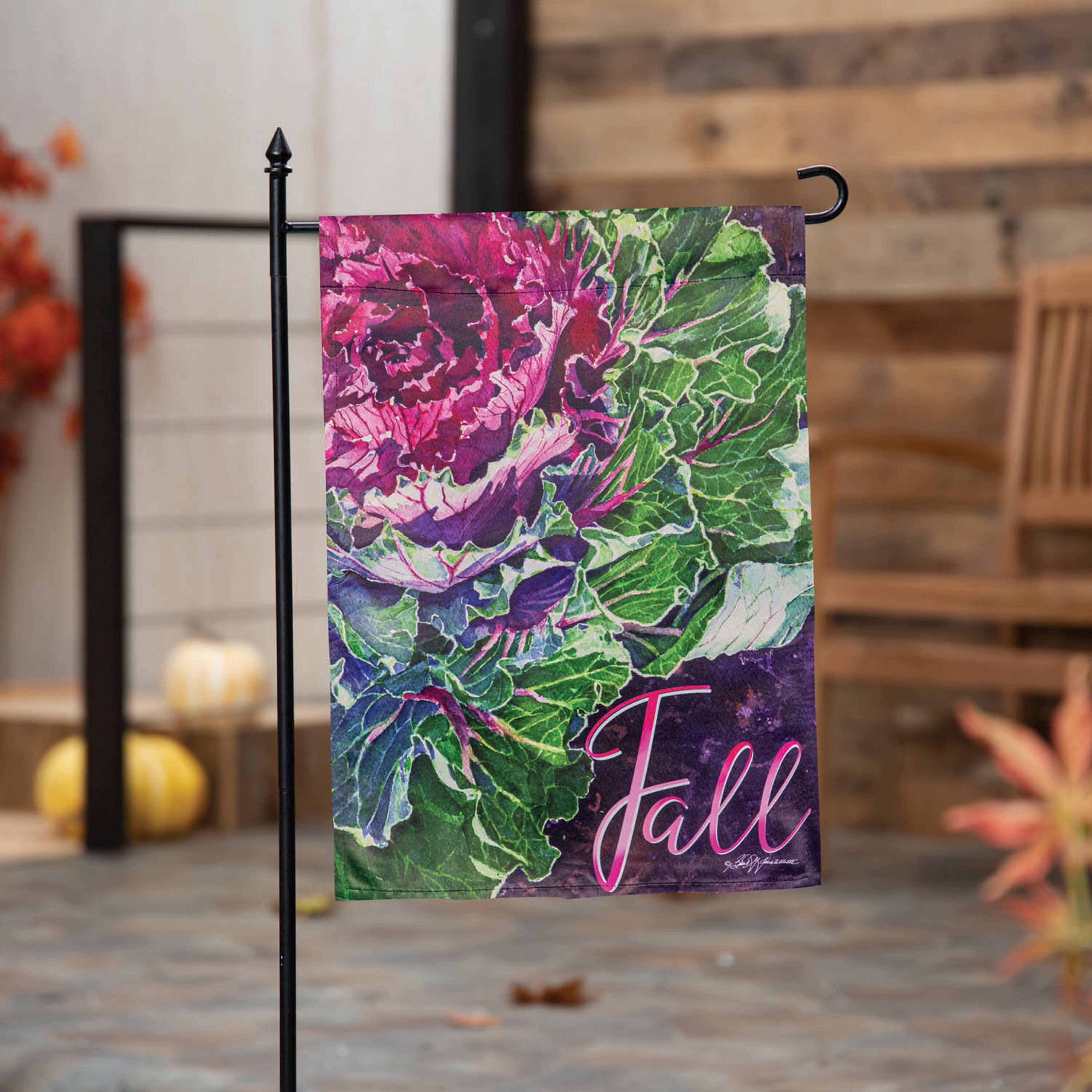 Fall Beauty Suede Garden Flag