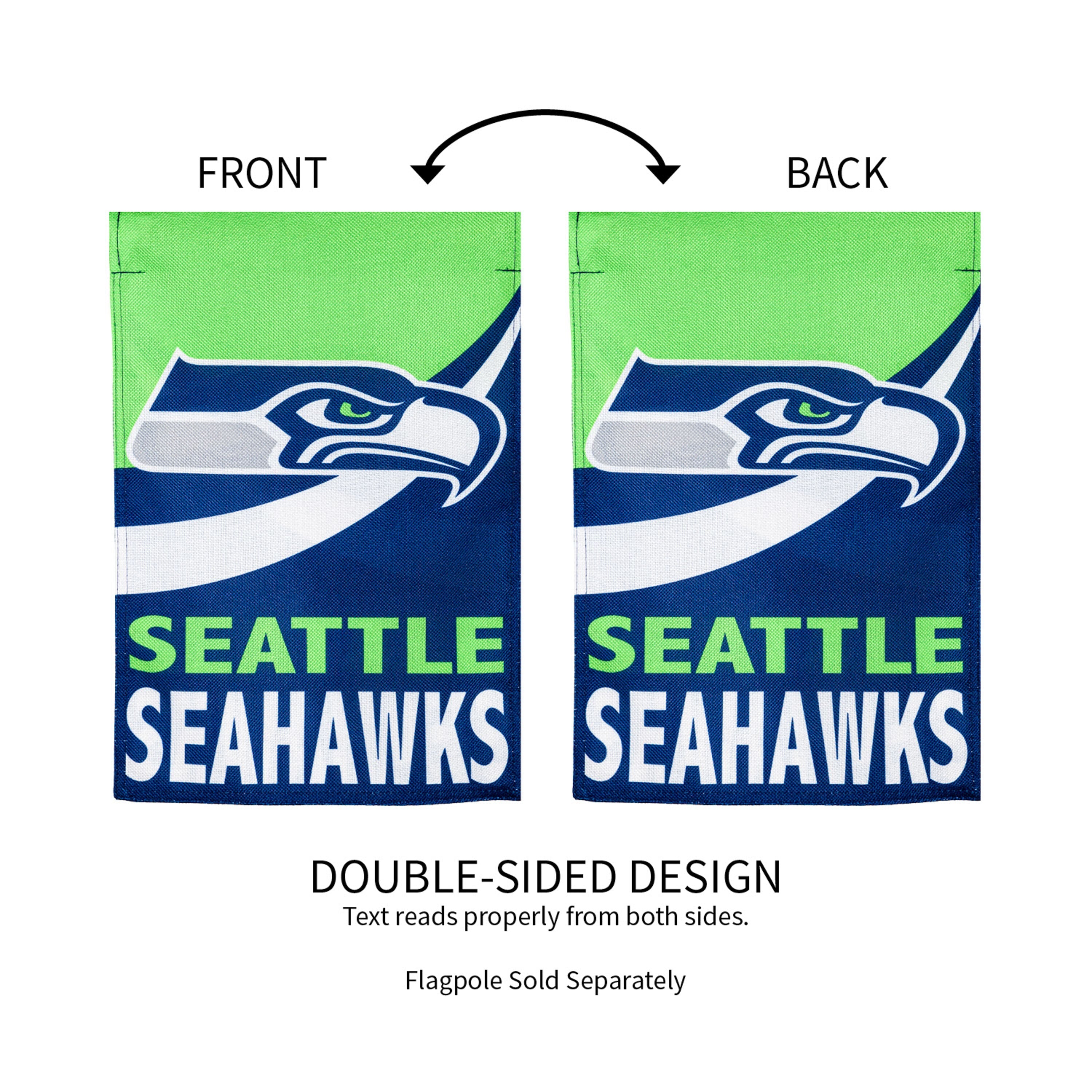 Flag, DS Burlap, Garden, Seattle Seahawks