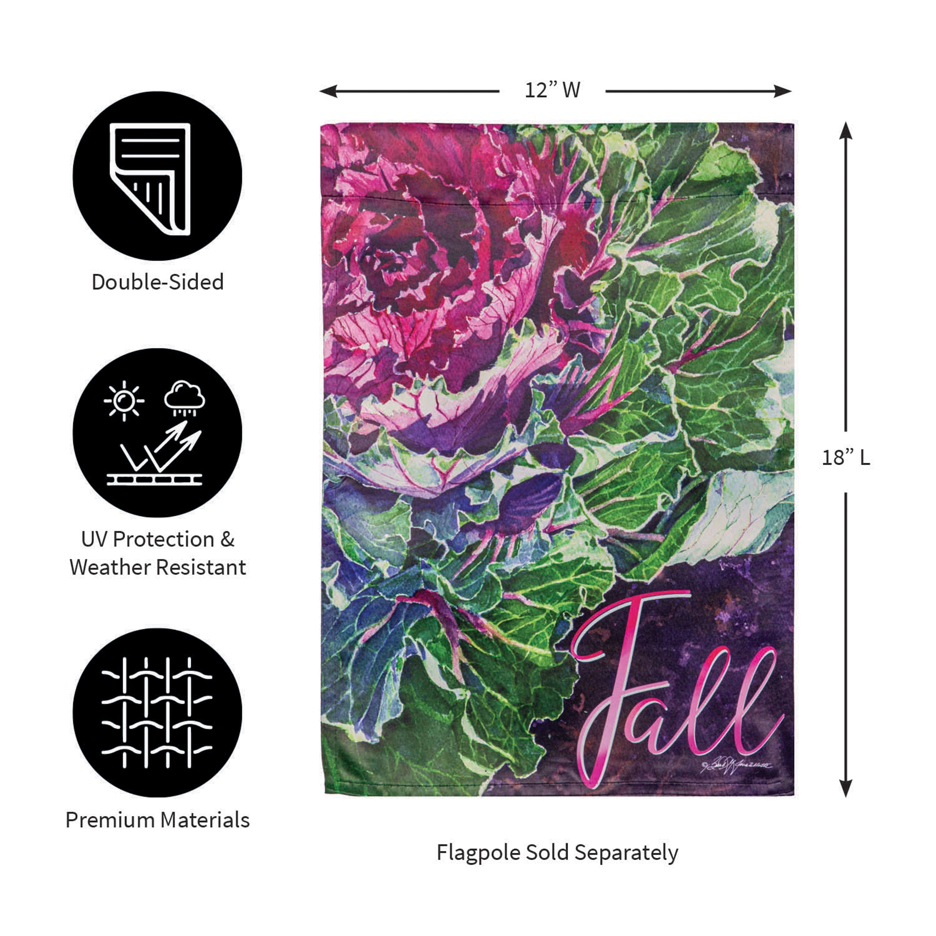 Fall Beauty Suede Garden Flag