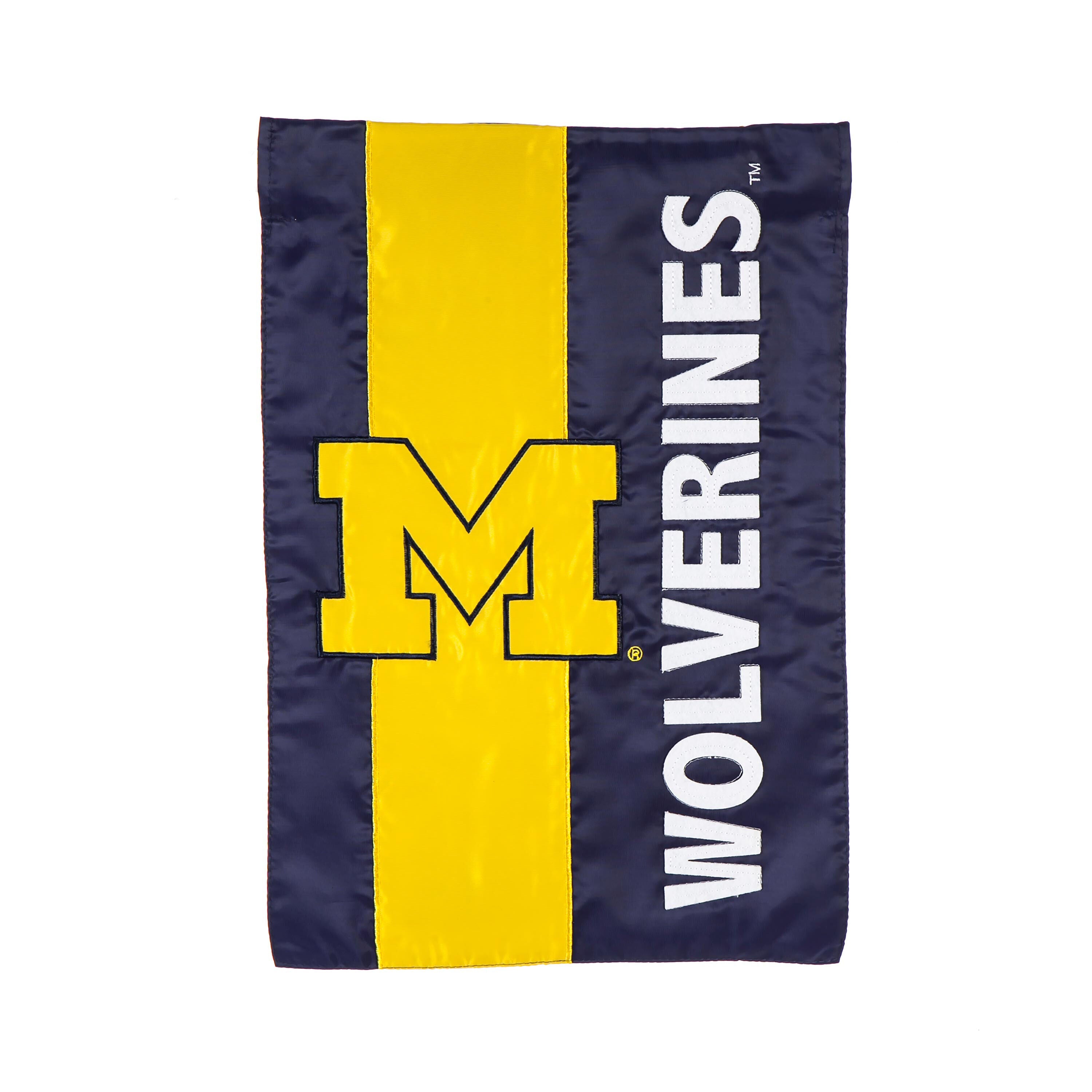 University Of Michigan Embellished Garden Flag
