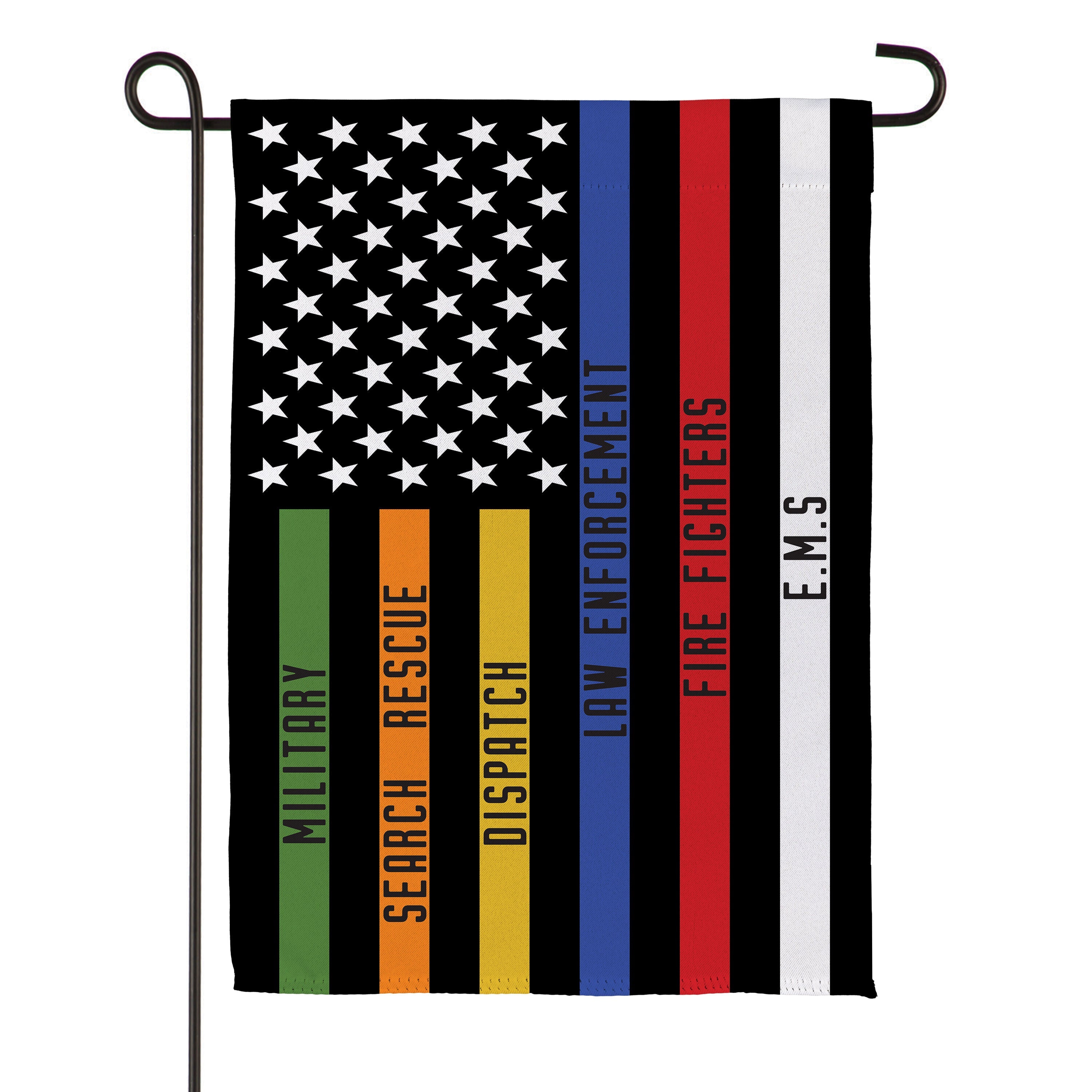 Responders Thin Line Garden Suede Flag