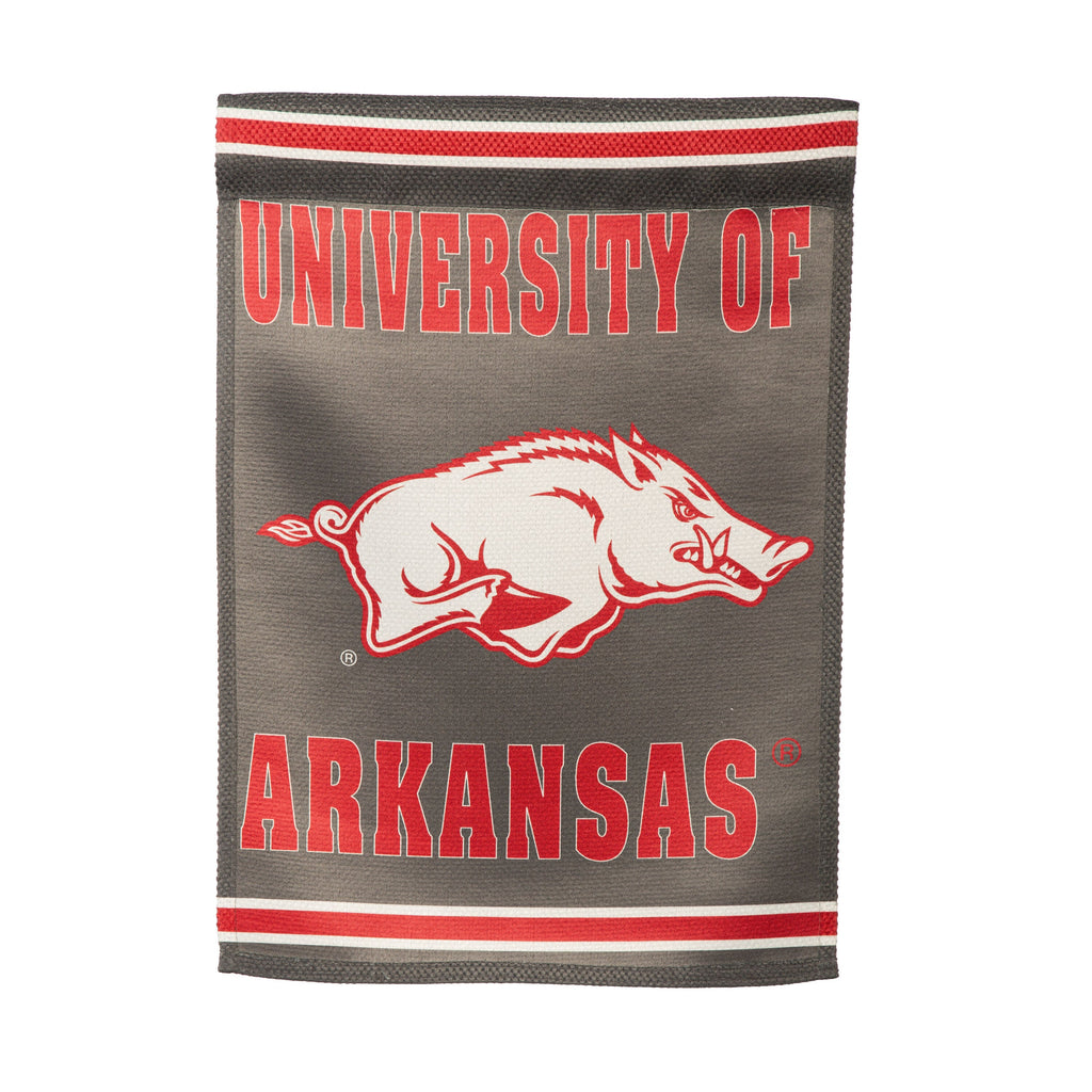 Embossed Suede Flag, GDN Size, University of Arkansas
