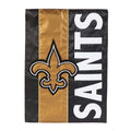 Double-Sided Embellished NFL Team Pride Applique House Flag, New Orleans Saints