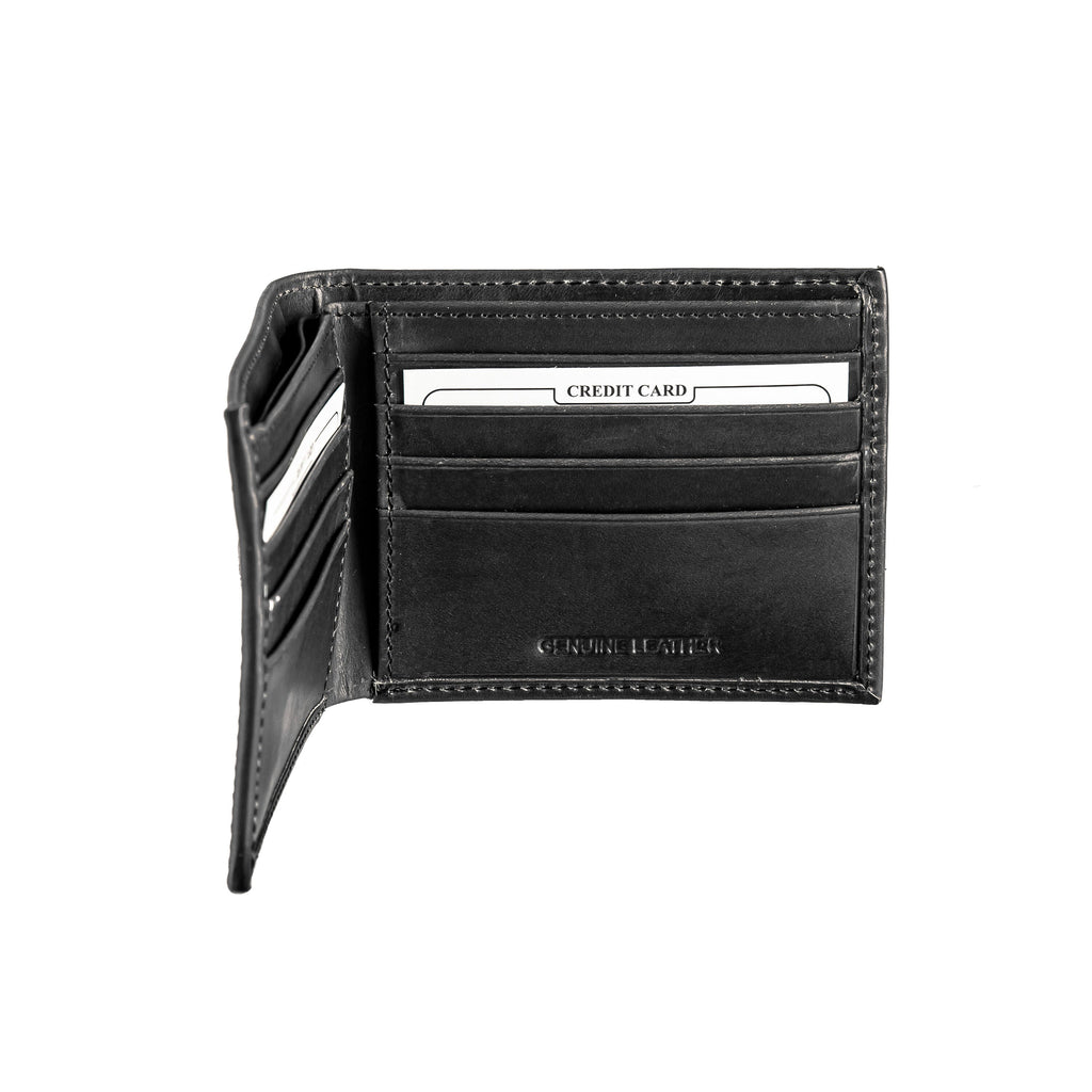 Bi-Fold Wallet, Black, South Carolina State Flag Logo