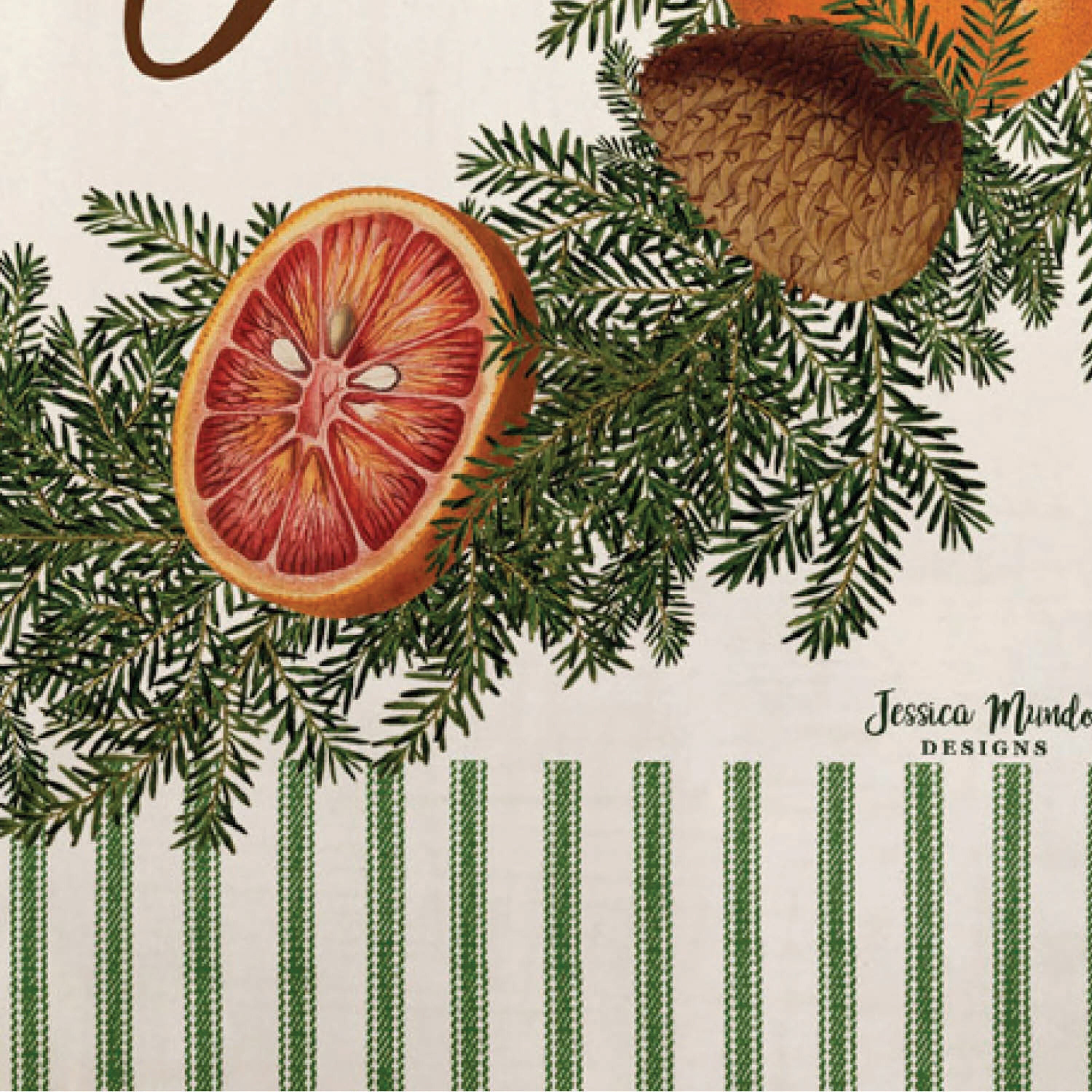 Joy Wreath Moire Garden Flag