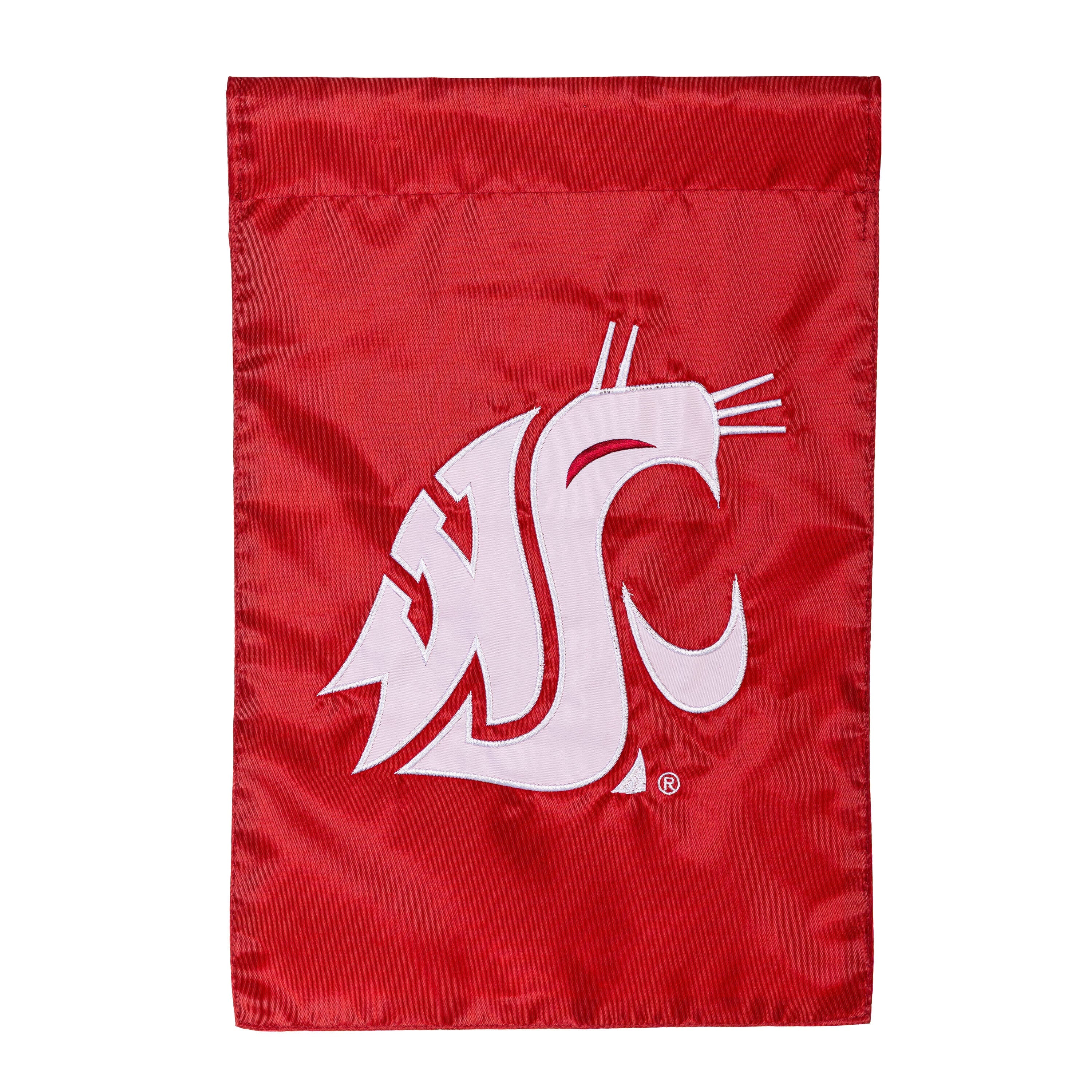 Washington State University Applique Garden Flag