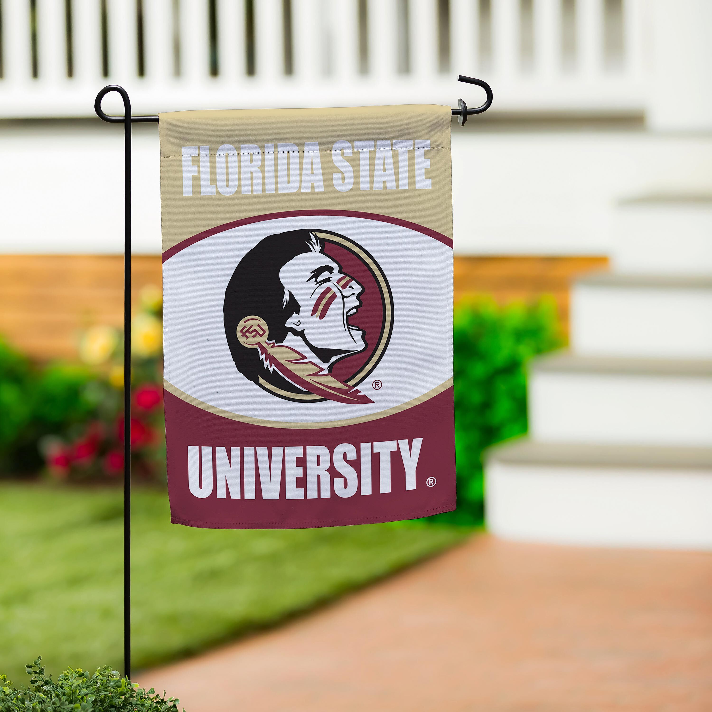 Florida State University Suede Garden Flag