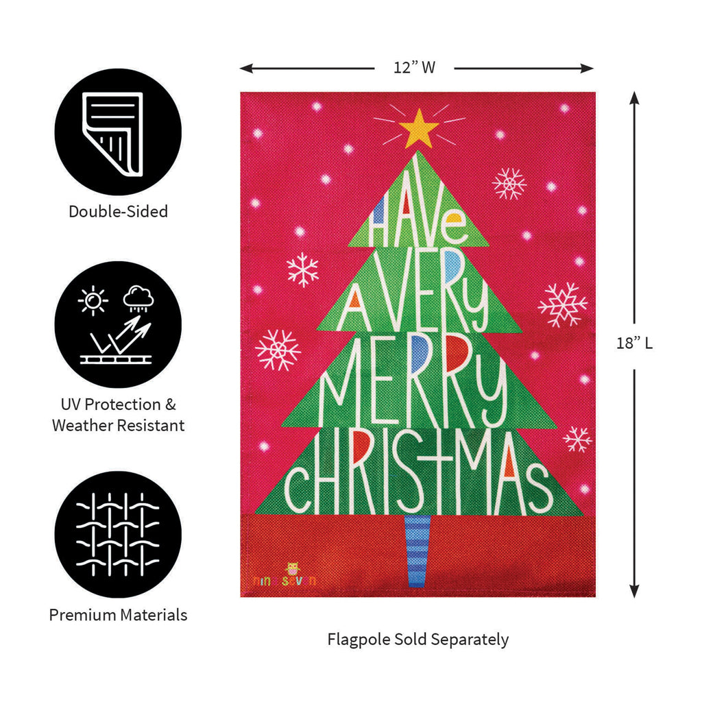 Have a Merry Christmas Burlap Garden Flag