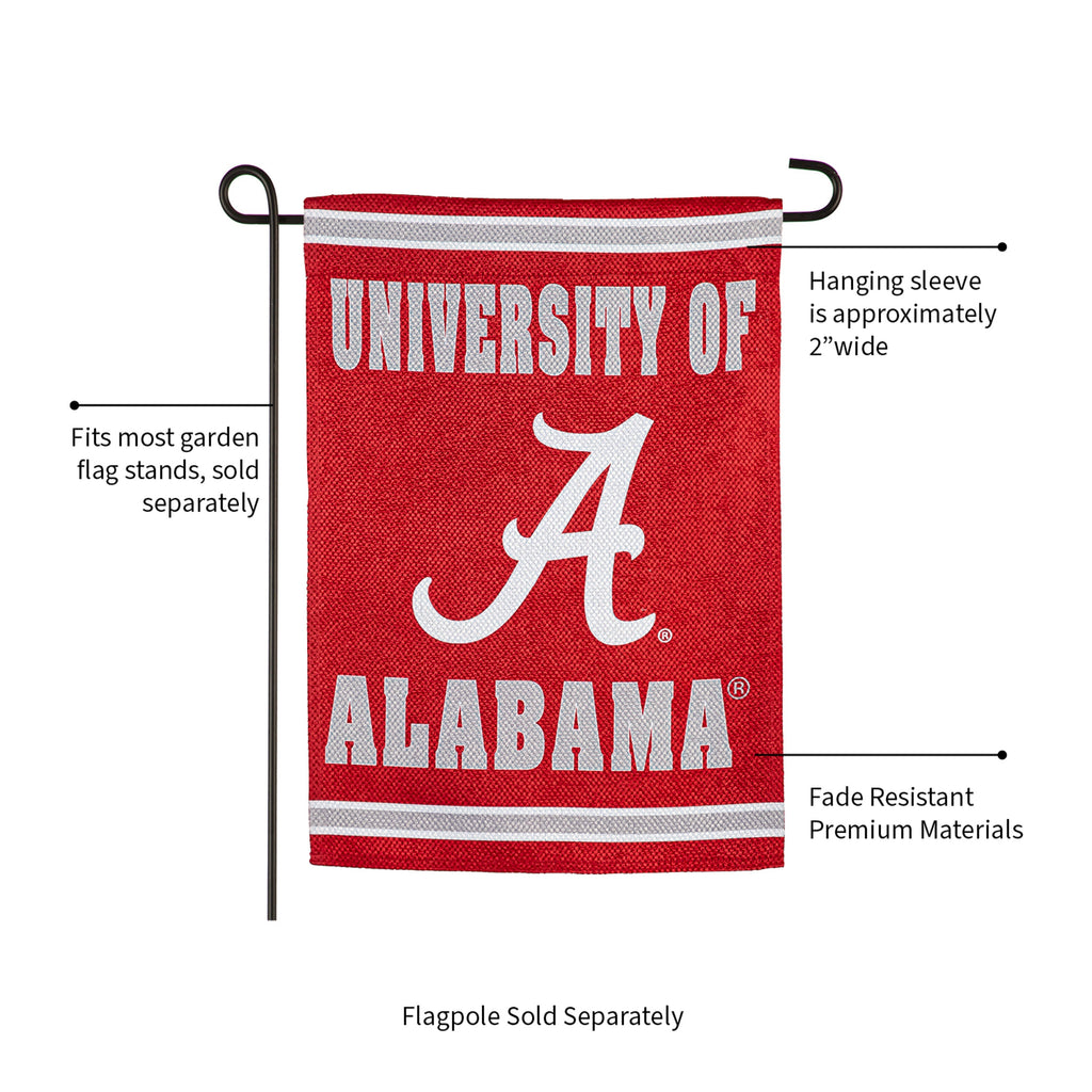 Embossed Suede Flag, GDN Size, University of Alabama