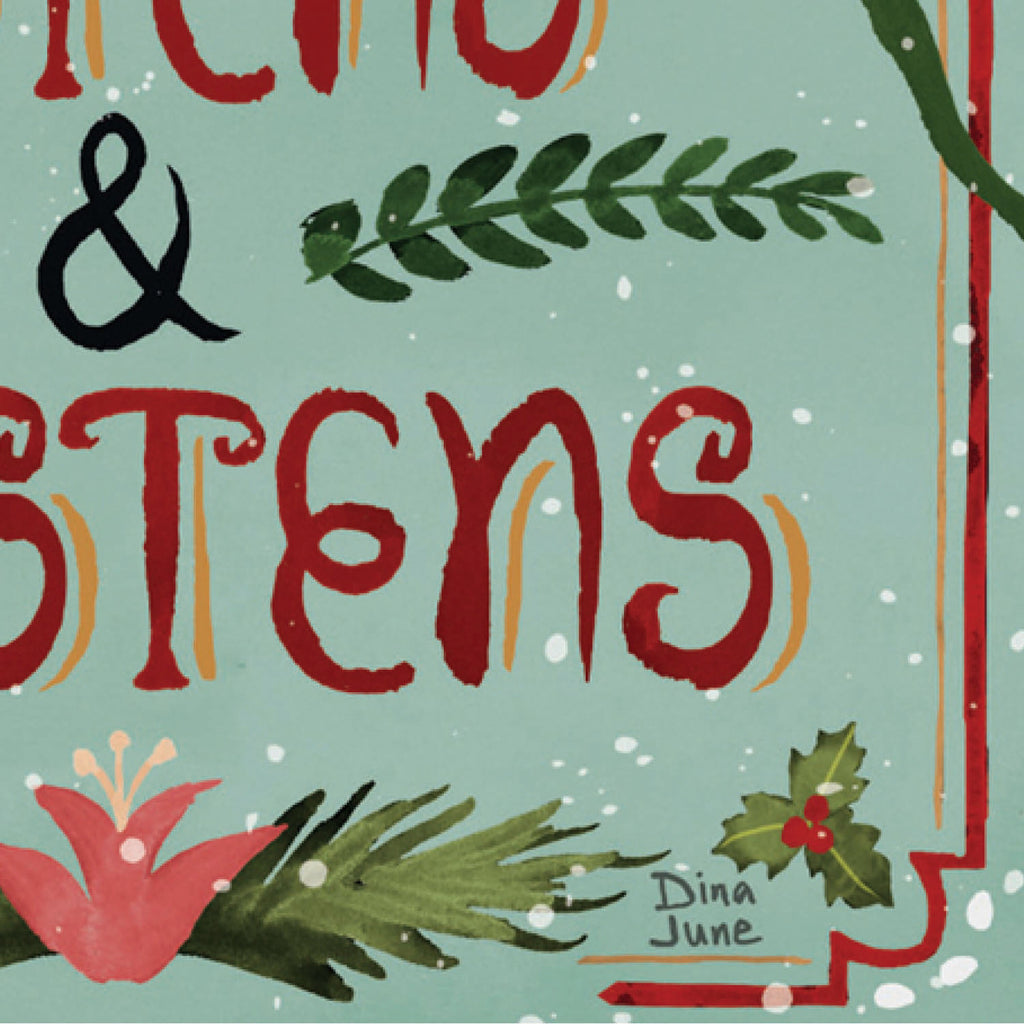 Santa's Forest of Wonder Reversible Burlap Garden Flag