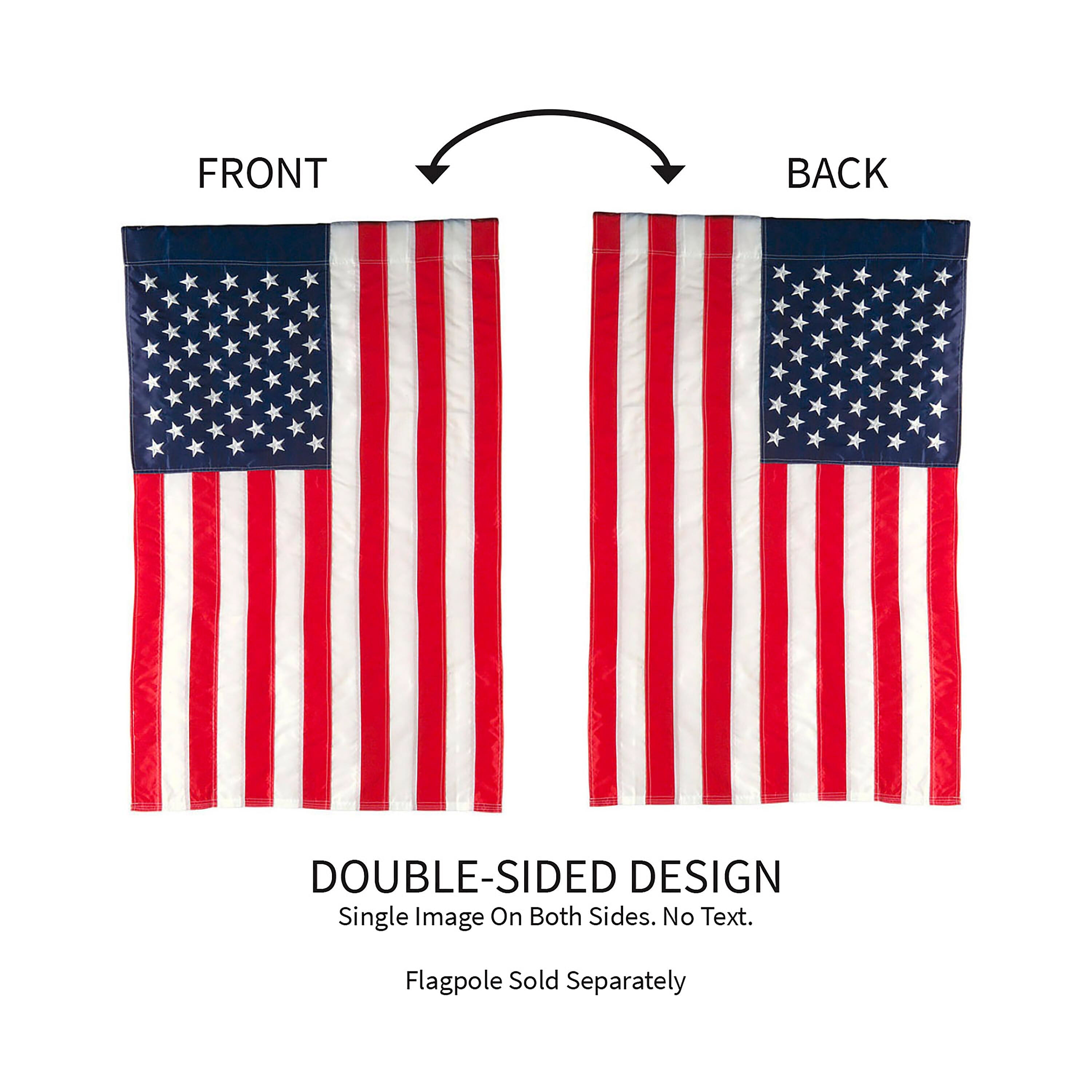 American Flag, Applique Estate Size