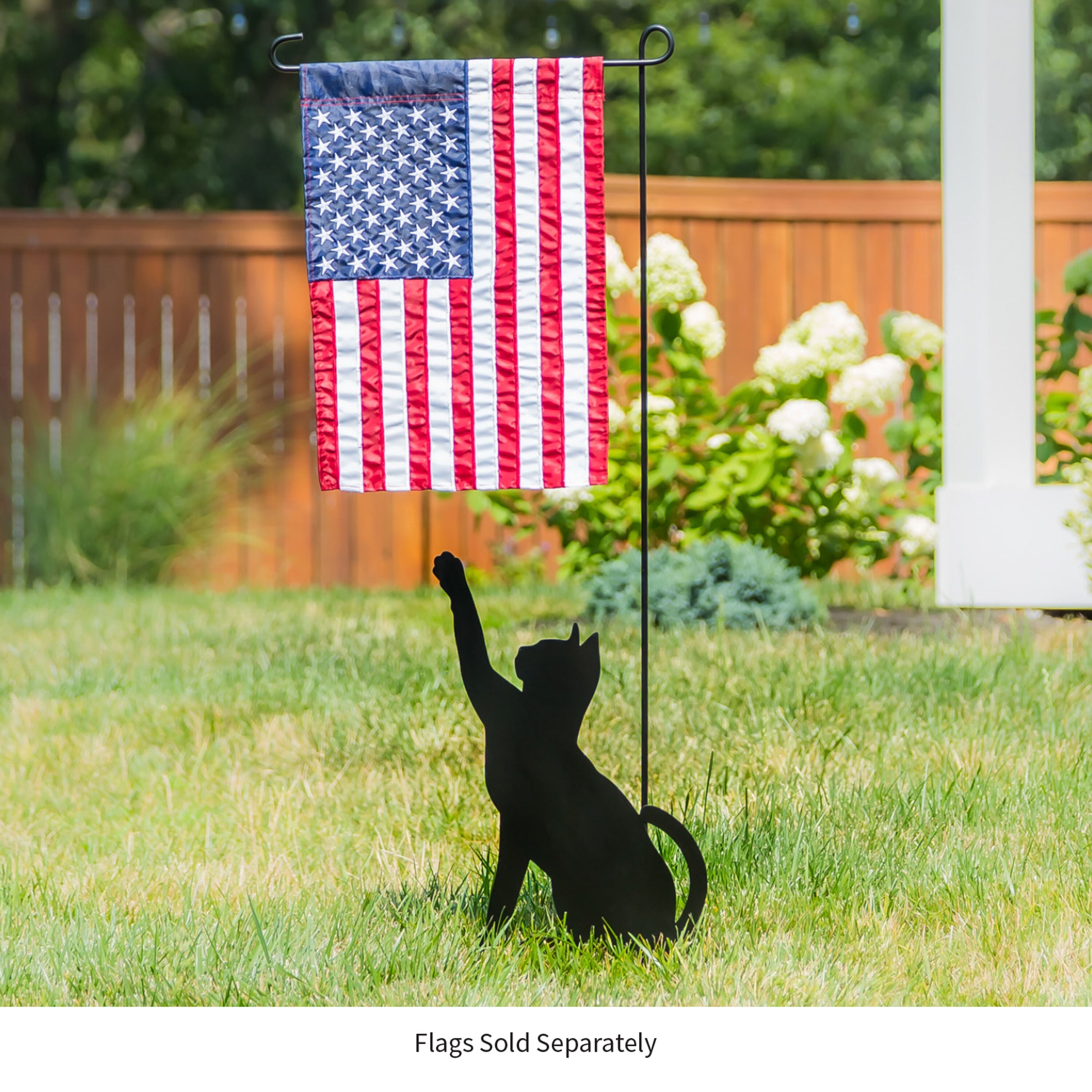 Decorative Garden Flag Stands, Cat
