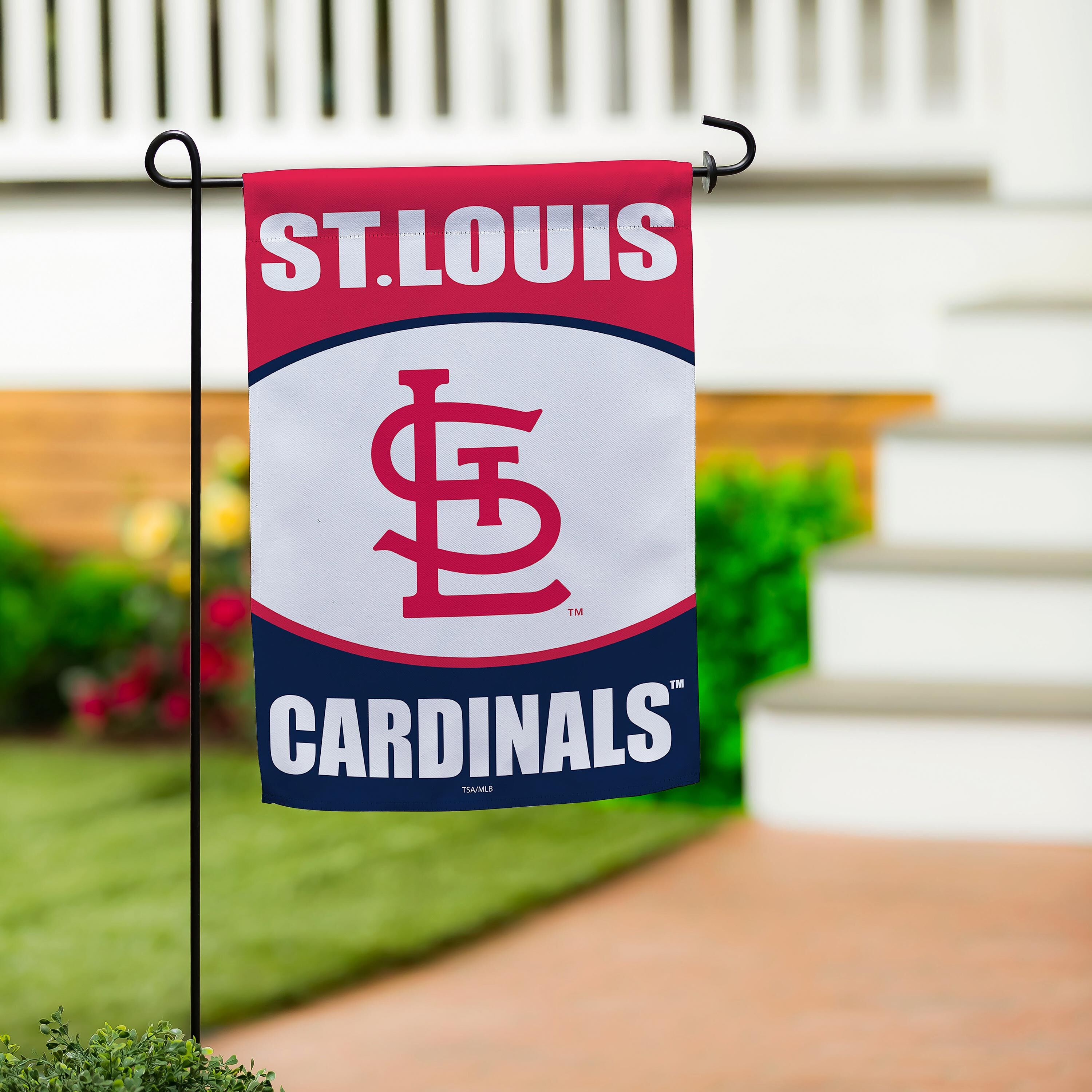 St Louis Cardinals Suede Garden Flag