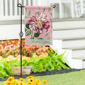 Radiant Pink Flower Suede Garden Flag