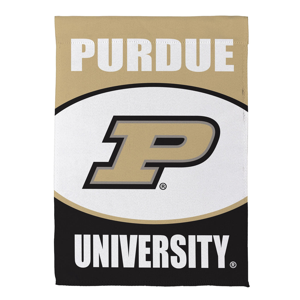 Purdue University Suede Garden Flag