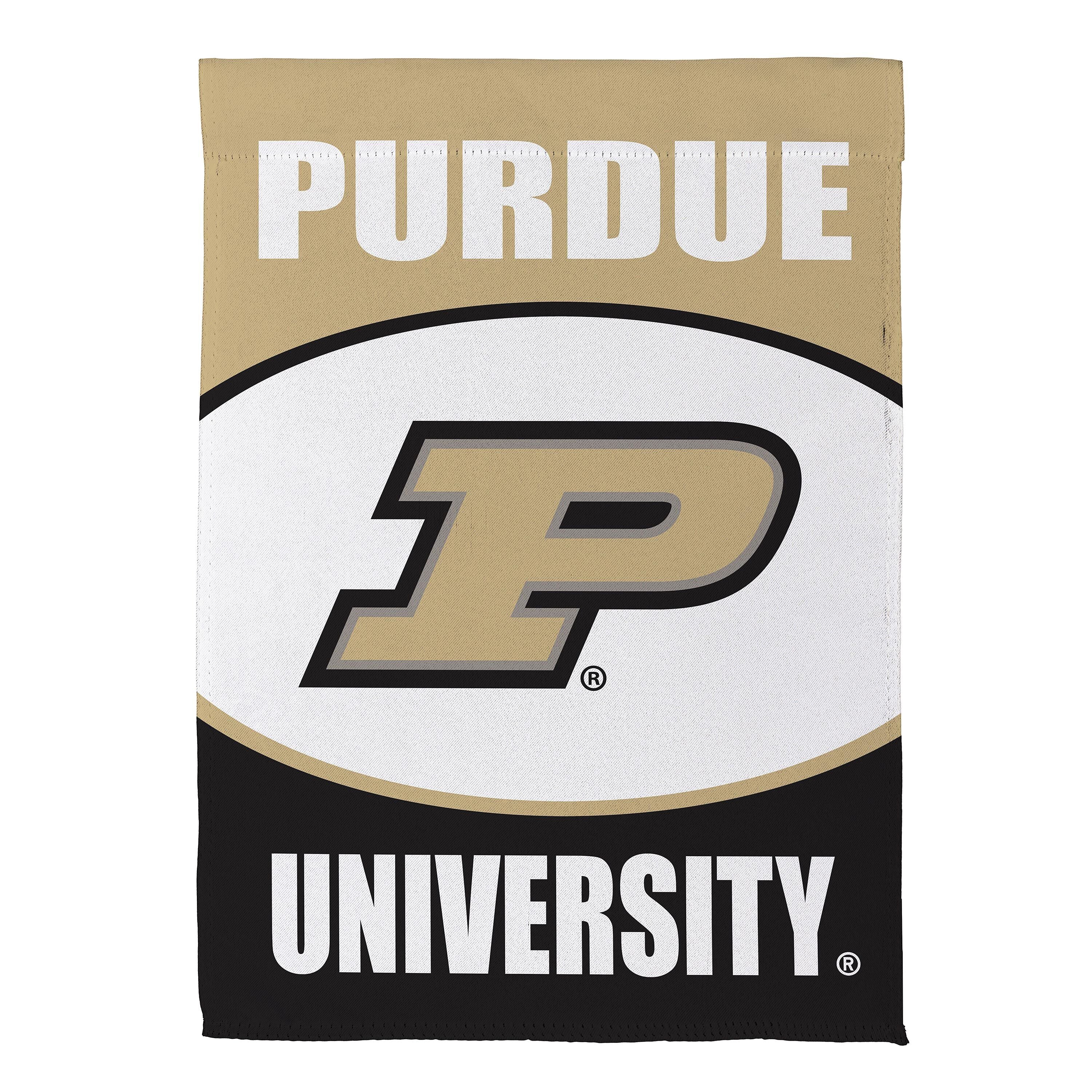 Purdue University Suede Garden Flag