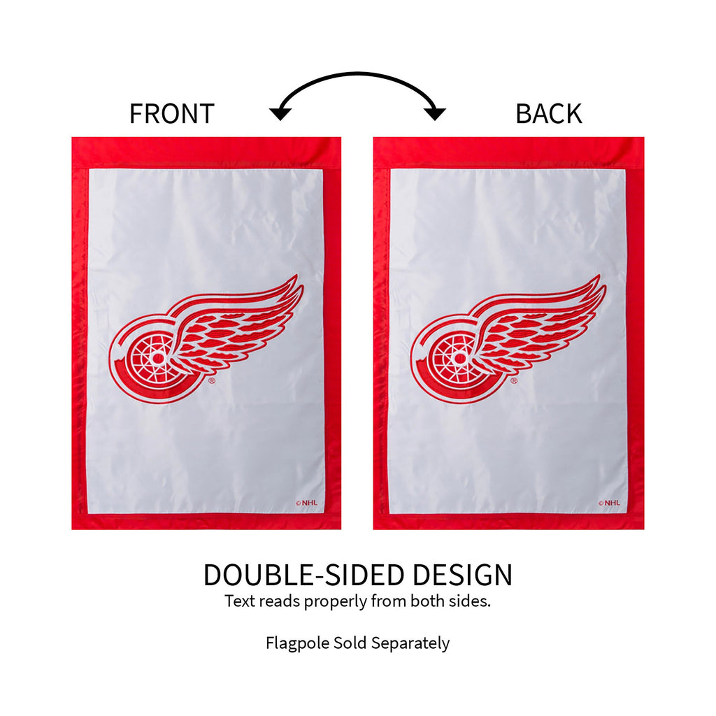 Detroit Red Wings Applique House Flag