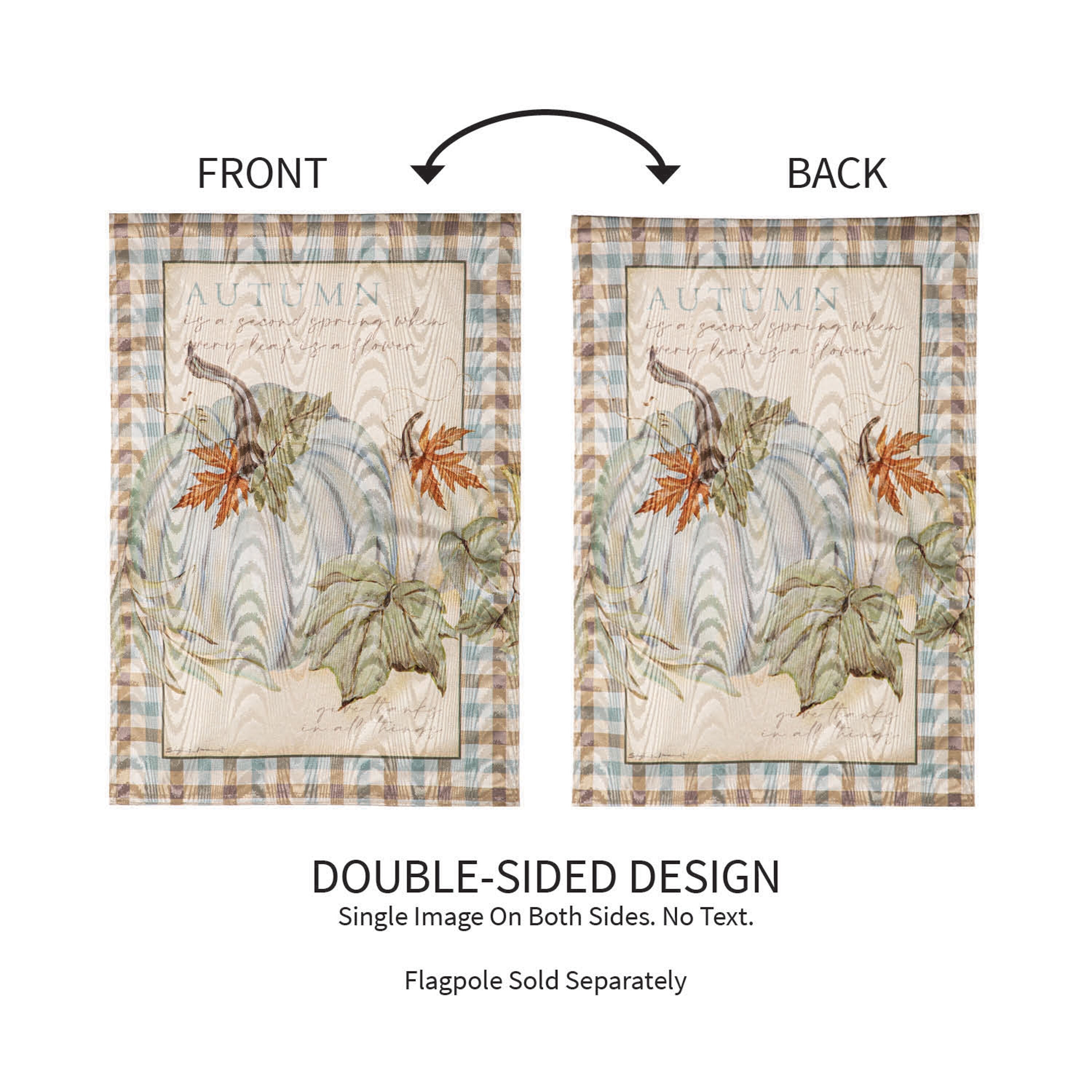 Autumn Harvest Moire Garden Flags